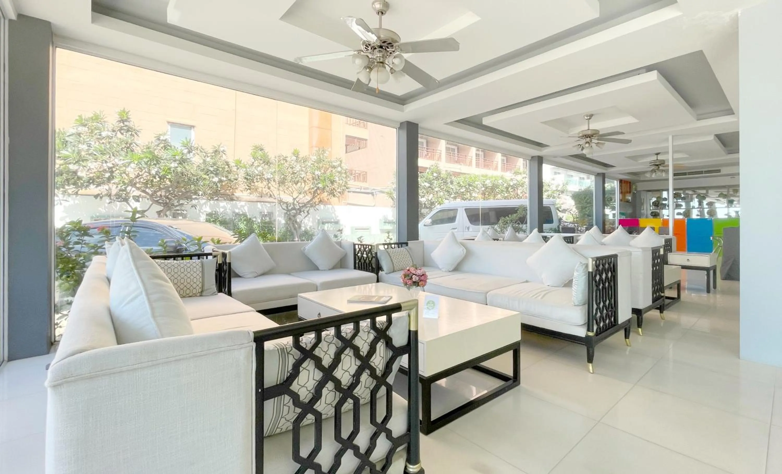 Seating area in Dragon Beach Resort , Jomtien Beach Pattaya