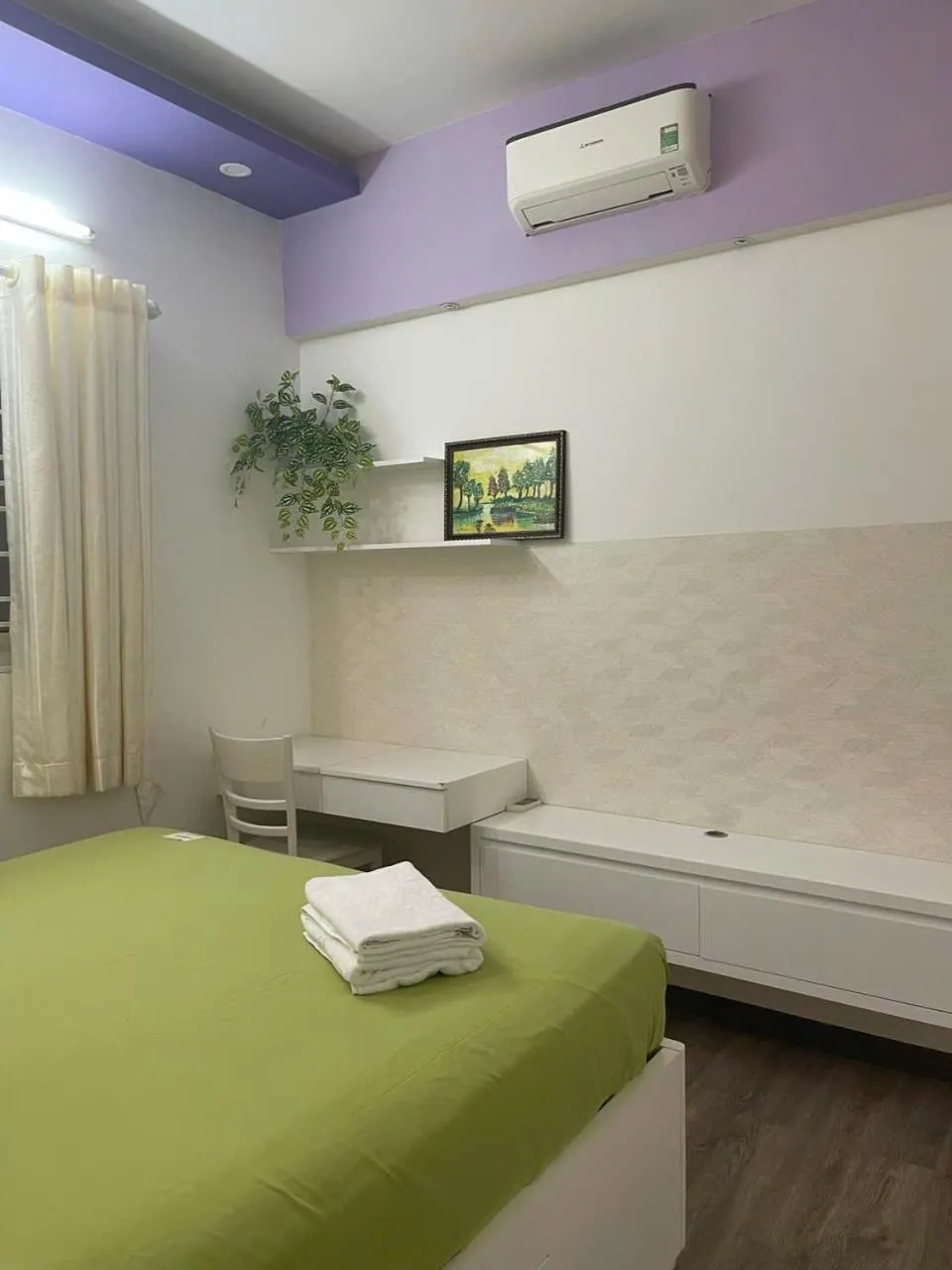 Bed in Pearl Nha Trang Beach Apartment