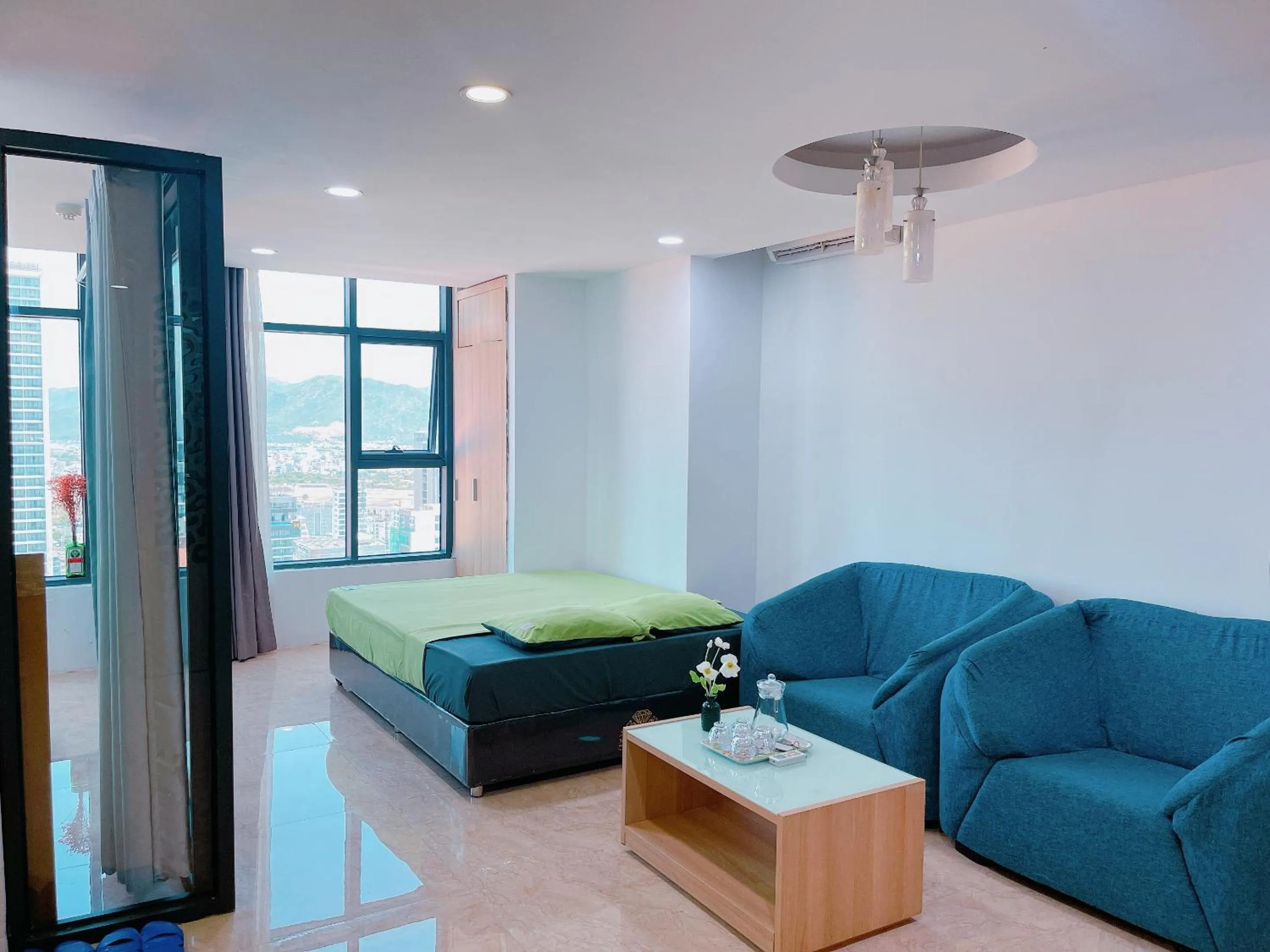 Living room in Pearl Nha Trang Beach Apartment
