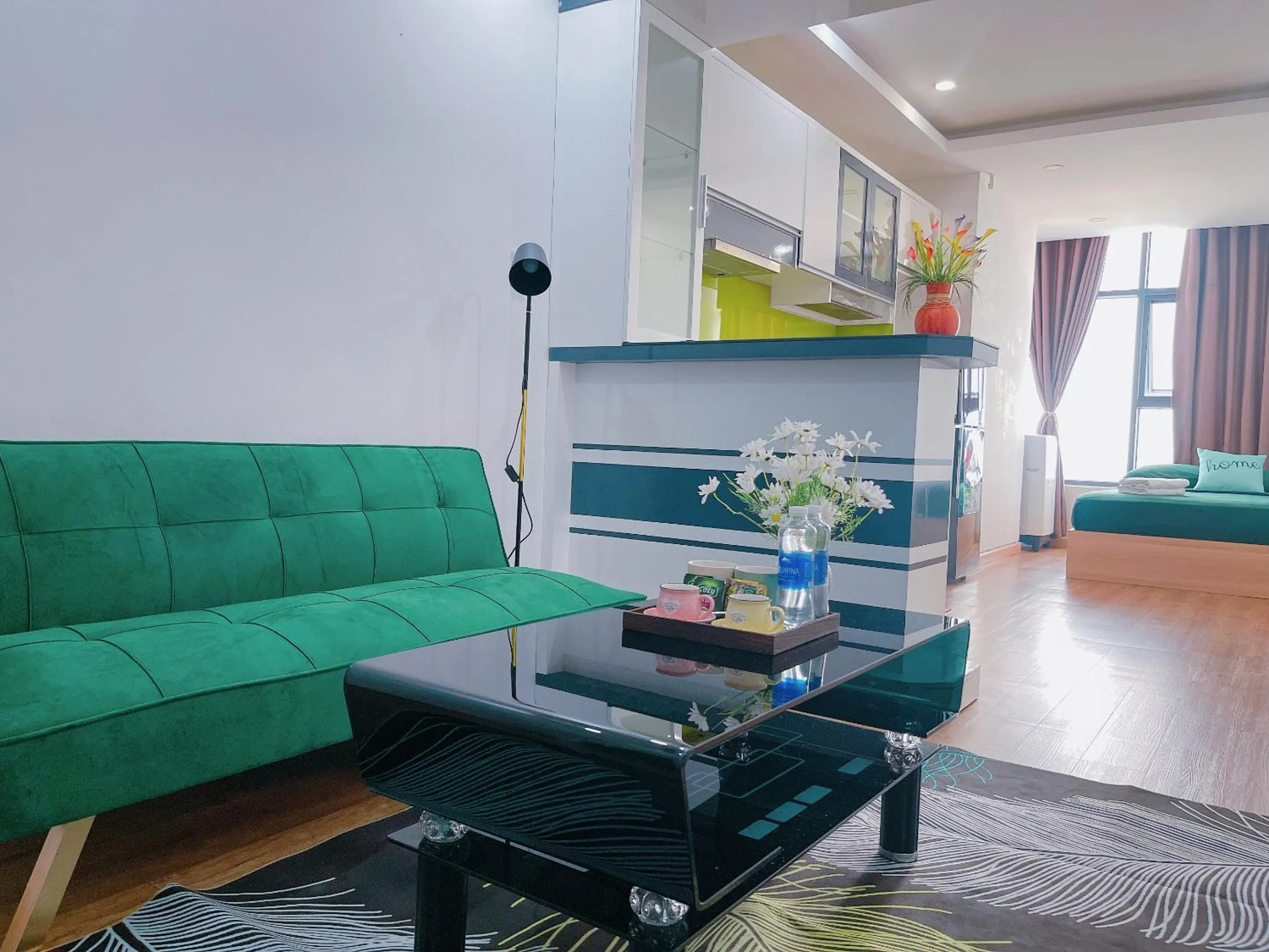 Living room in Pearl Nha Trang Beach Apartment