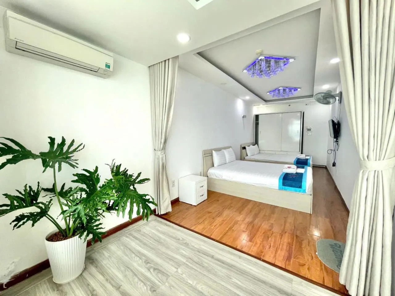 Bed in Pearl Nha Trang Beach Apartment