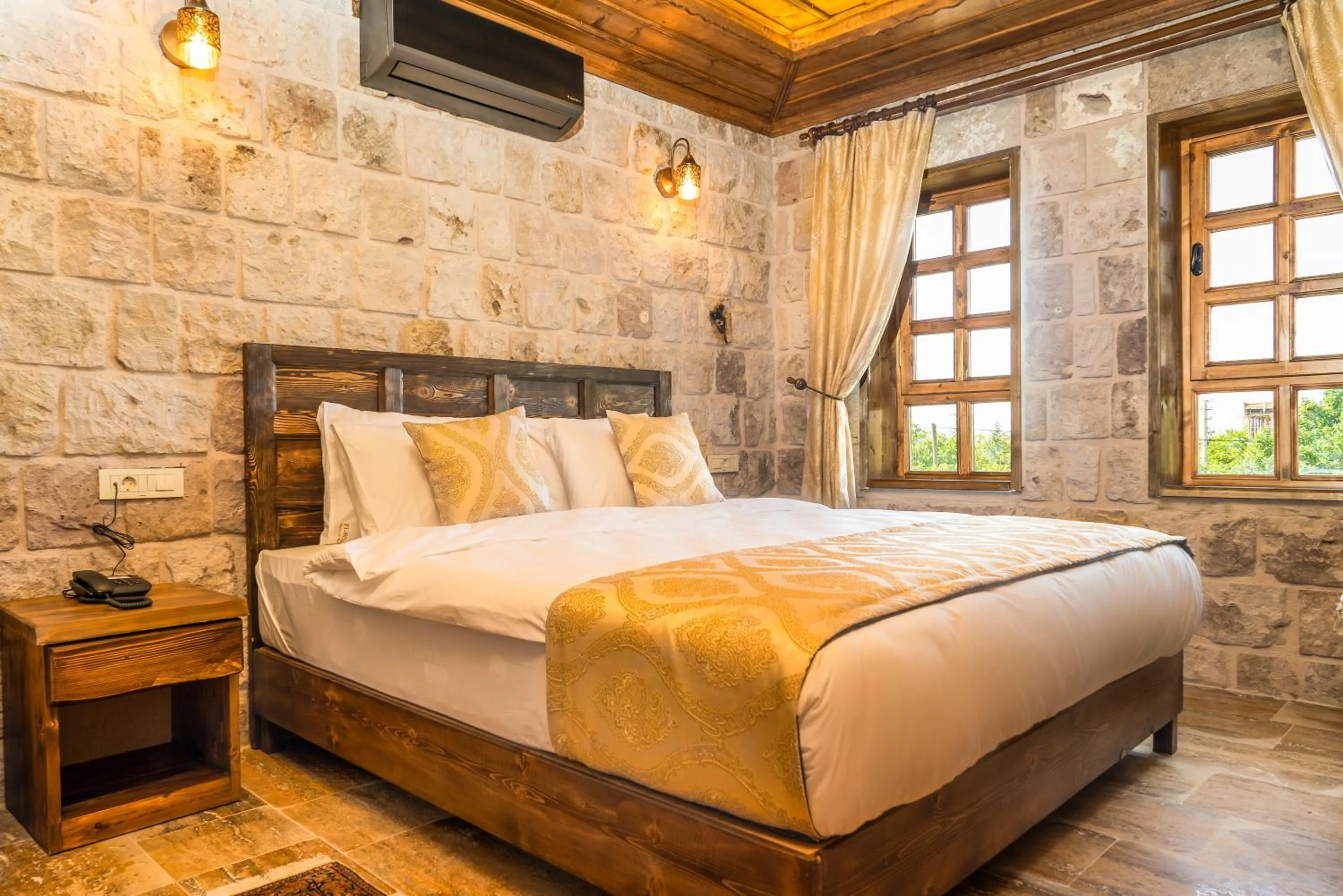 Bed in Flavia Cappadocia Hotel