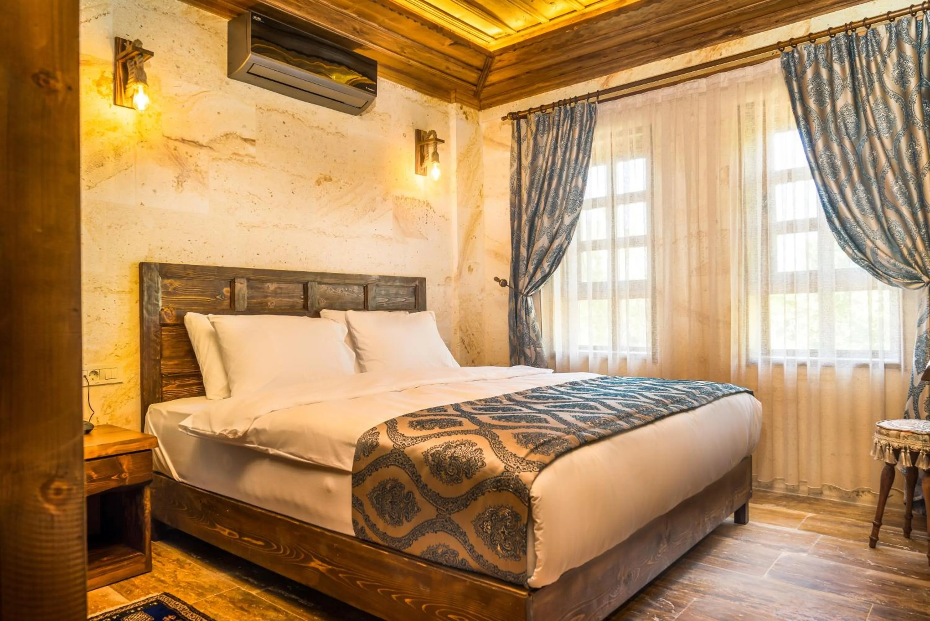 Bed in Flavia Cappadocia Hotel