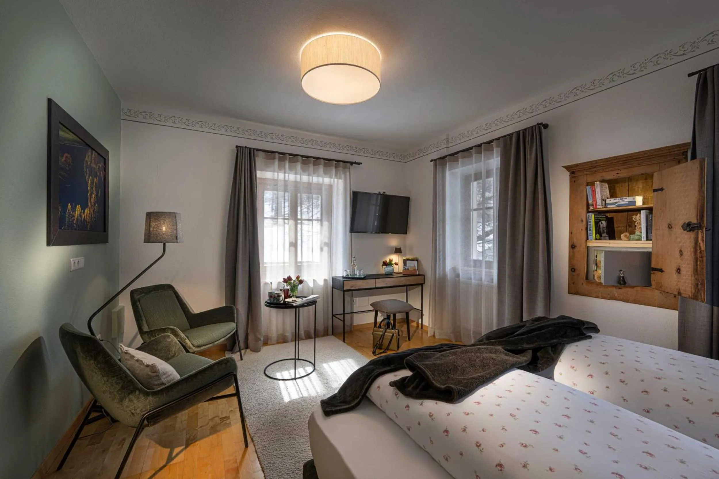 Photo of the whole room, Bed in Naturhotel Saalerwirt