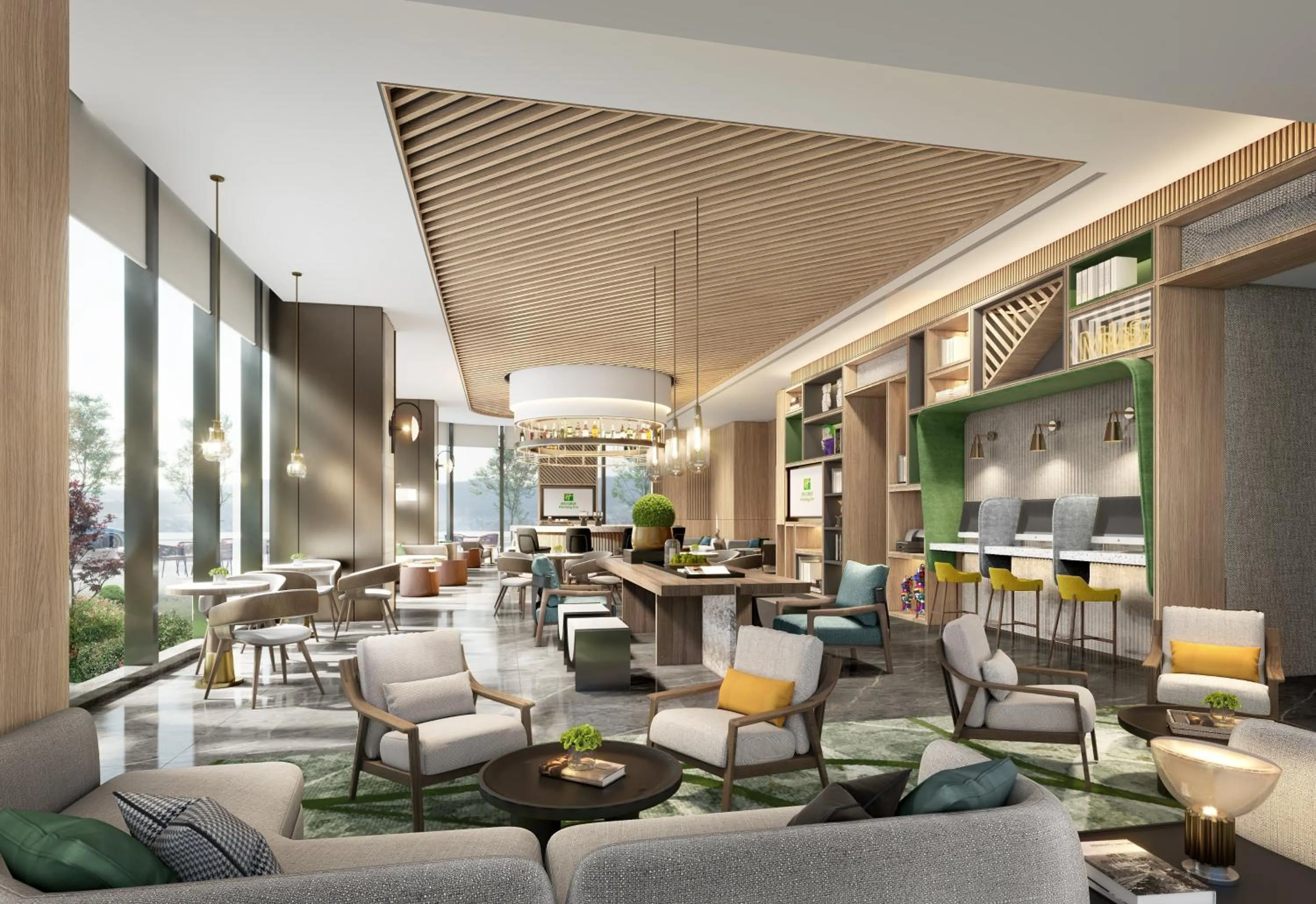 Lounge or bar in Holiday Inn Changsha Malanshan by IHG