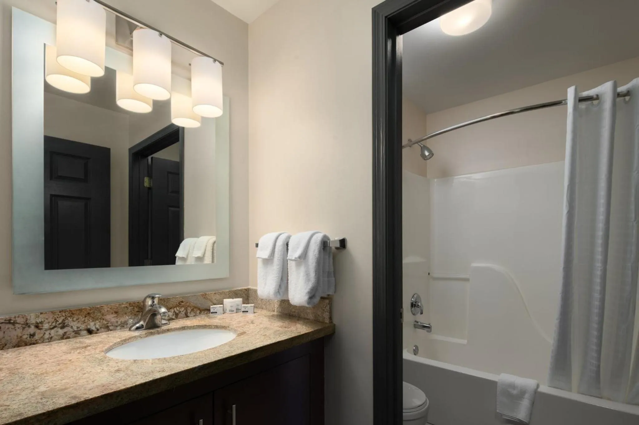 Bathroom in Candlewood Suites St Louis St Charles by IHG
