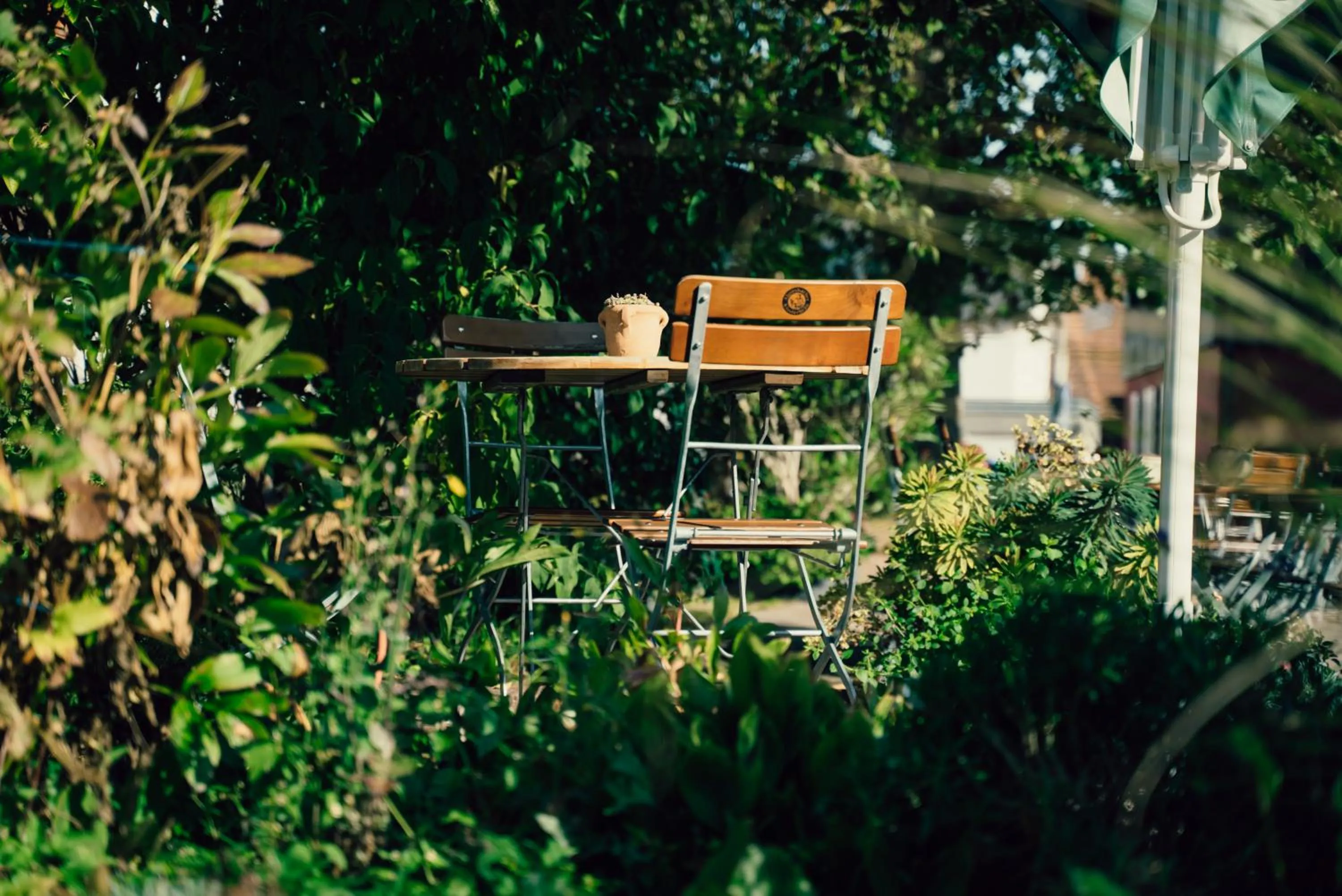 Inner courtyard view in Hotel Krone