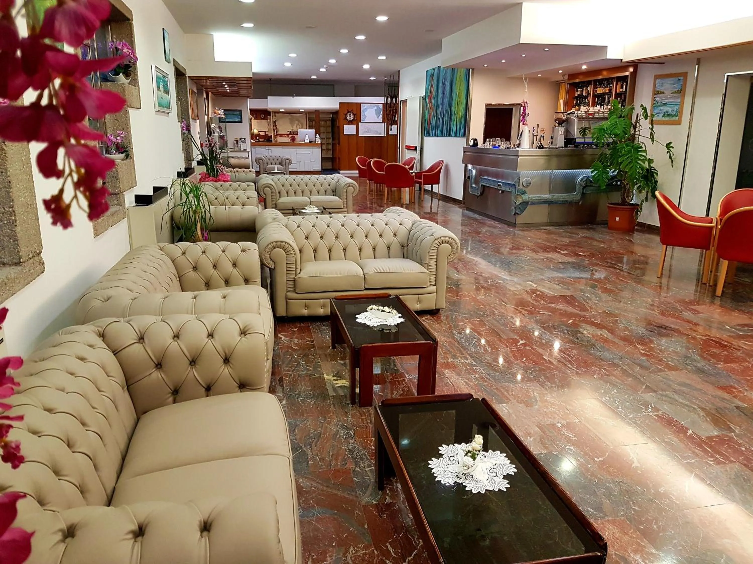 Lobby or reception in Hotel Meridianus