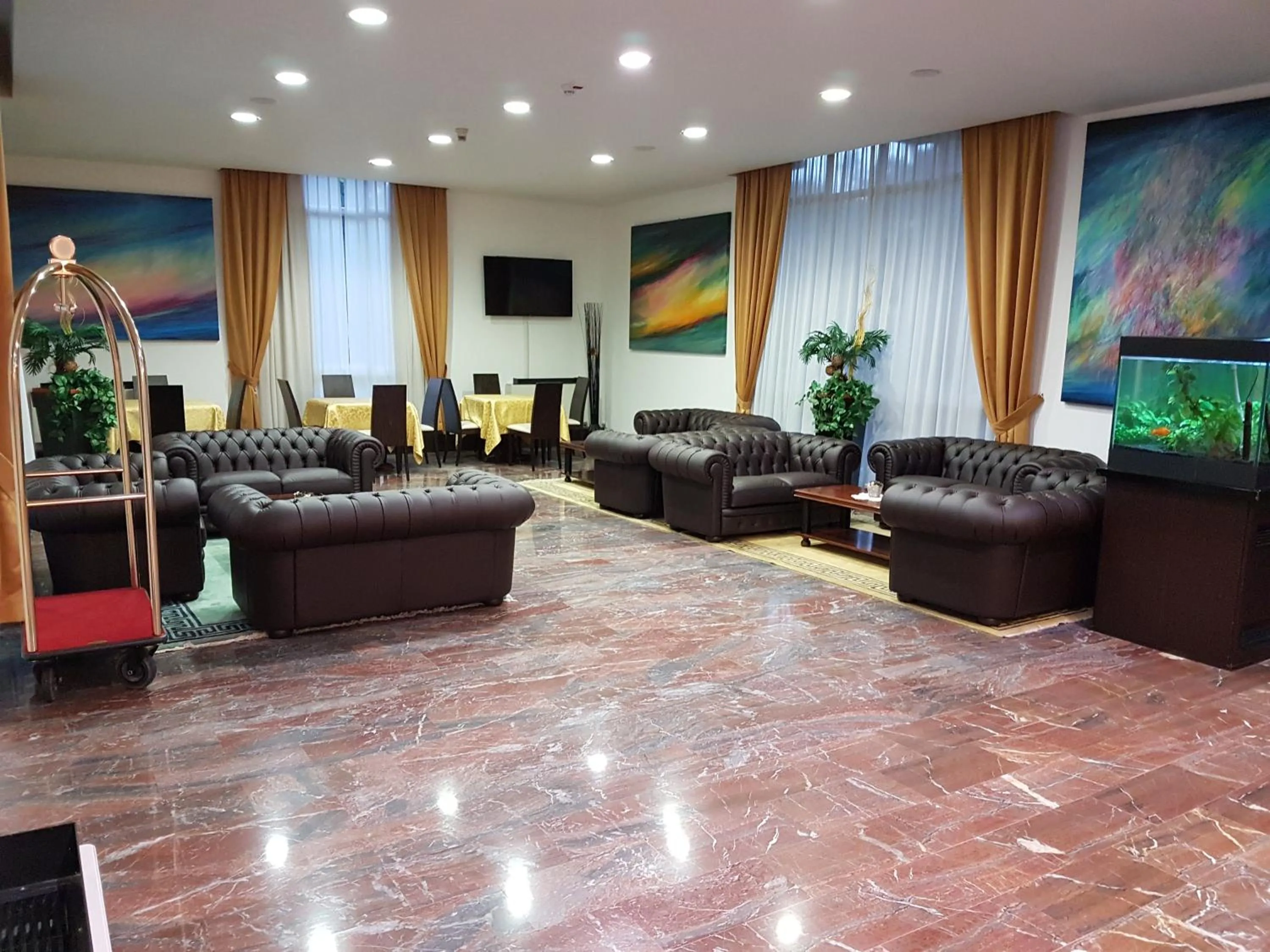 Lobby or reception in Hotel Meridianus