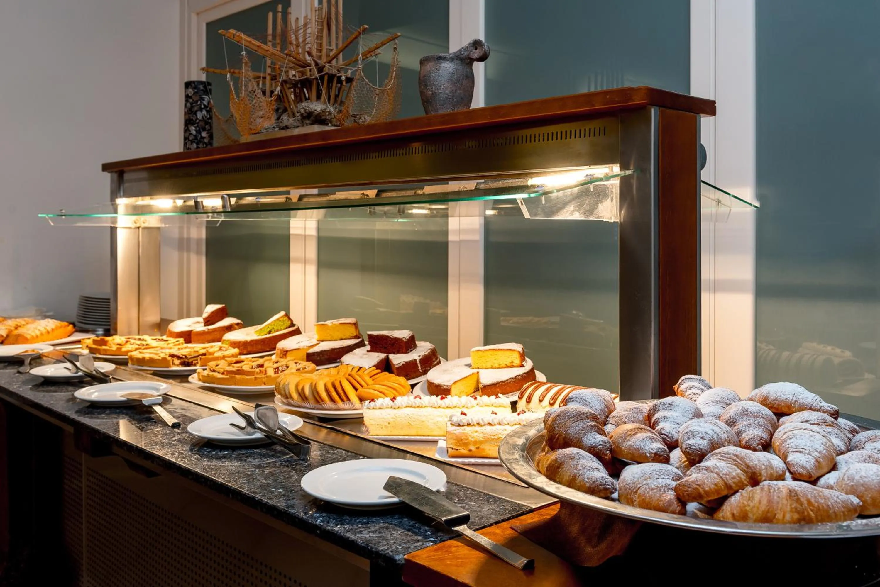 Buffet breakfast in Hotel Club Village Maritalia
