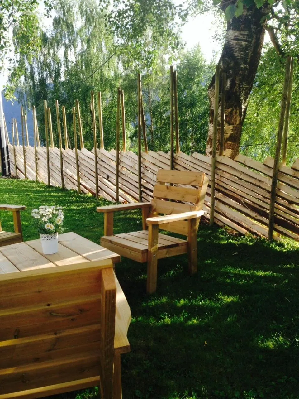 Patio in Glomstad Gjestehus