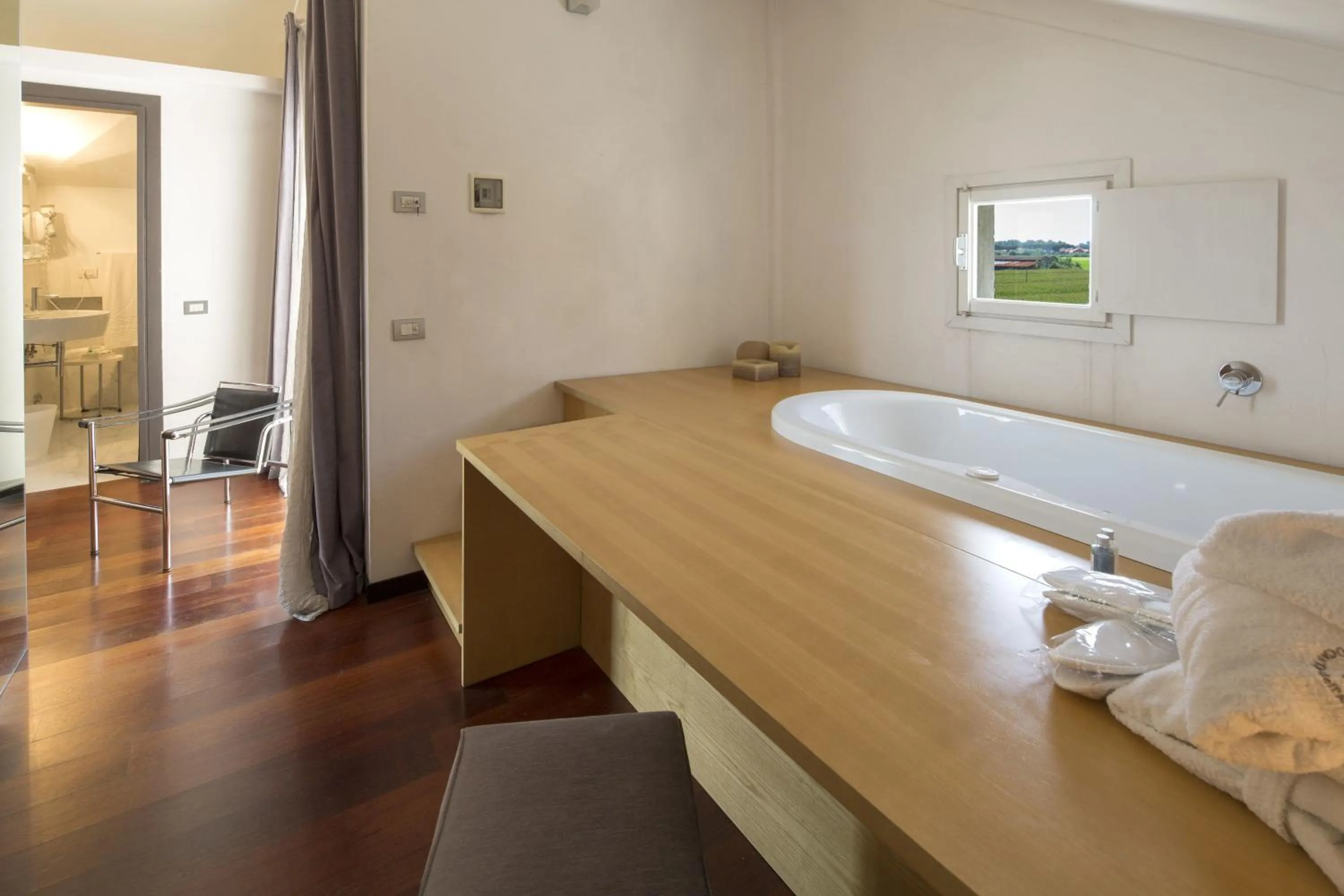 View (from property/room), Bed in Locanda Dell'Angelo