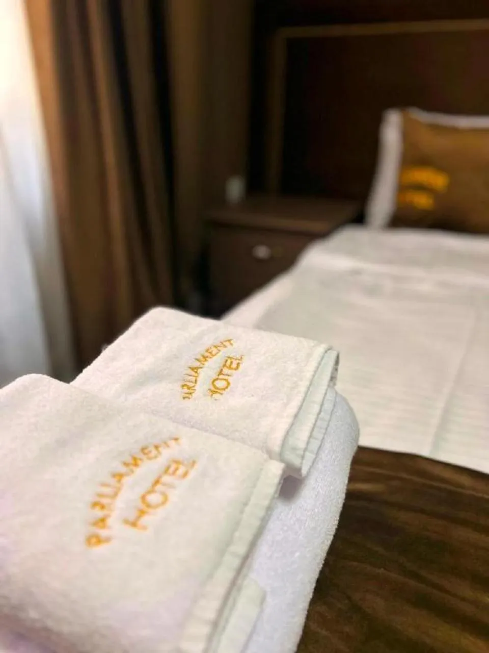 towels, Bed in Parliament Hotel Baku