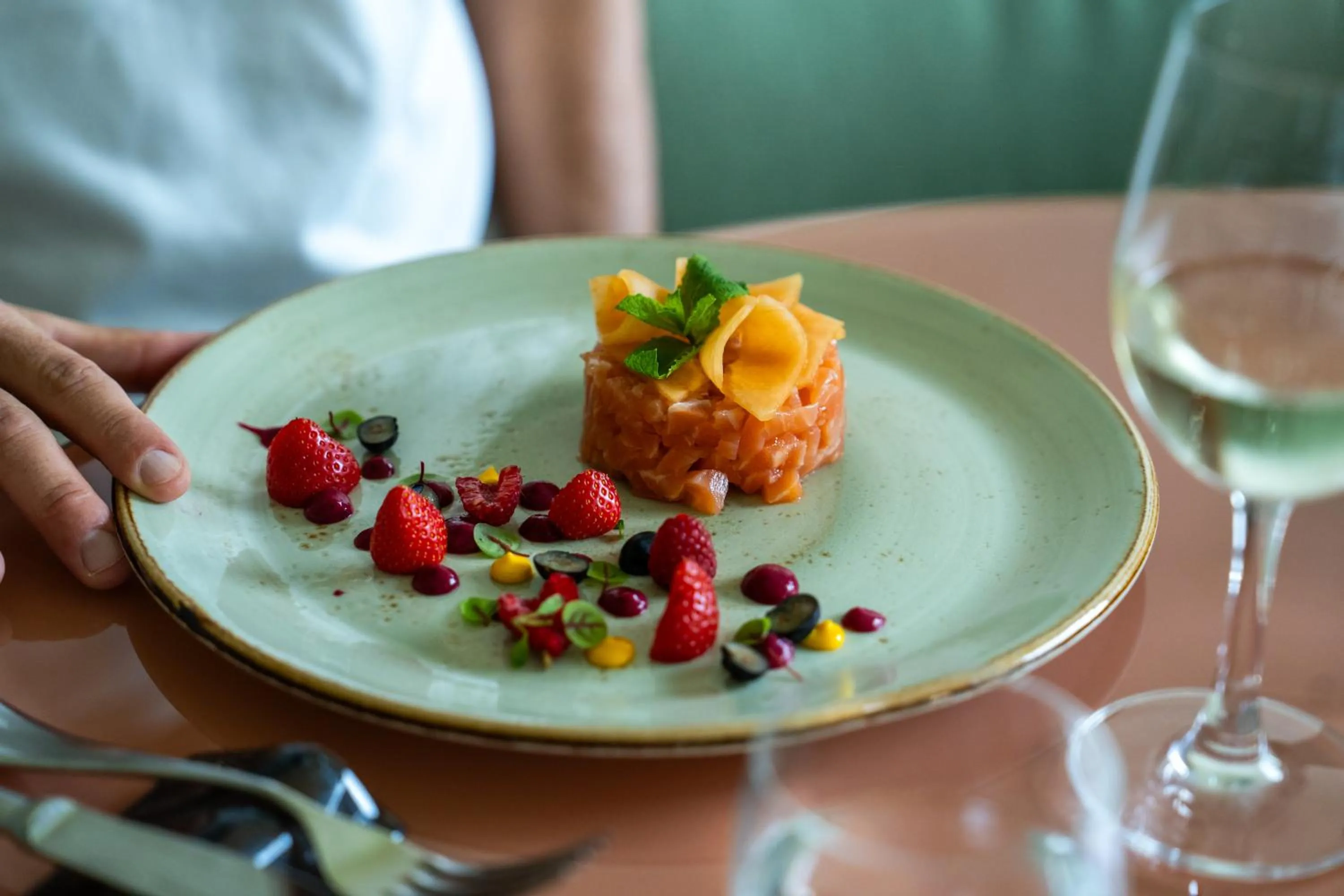Food close-up in Plaza Hotel Abano Terme