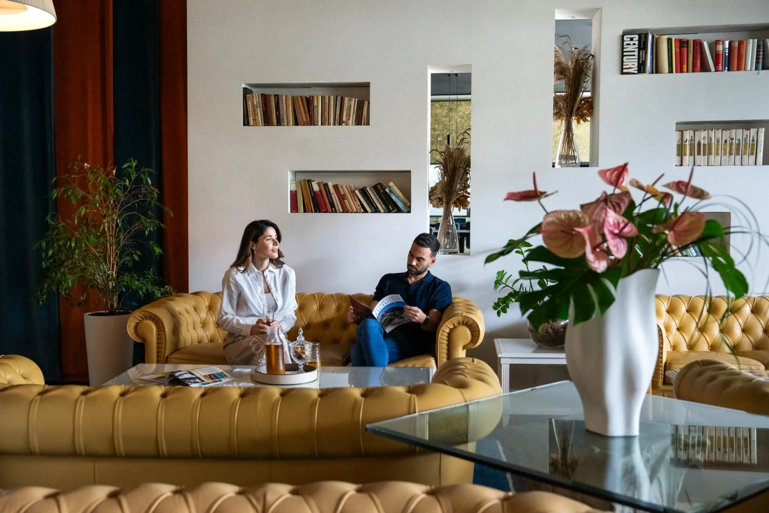 Lobby or reception in Plaza Hotel Abano Terme