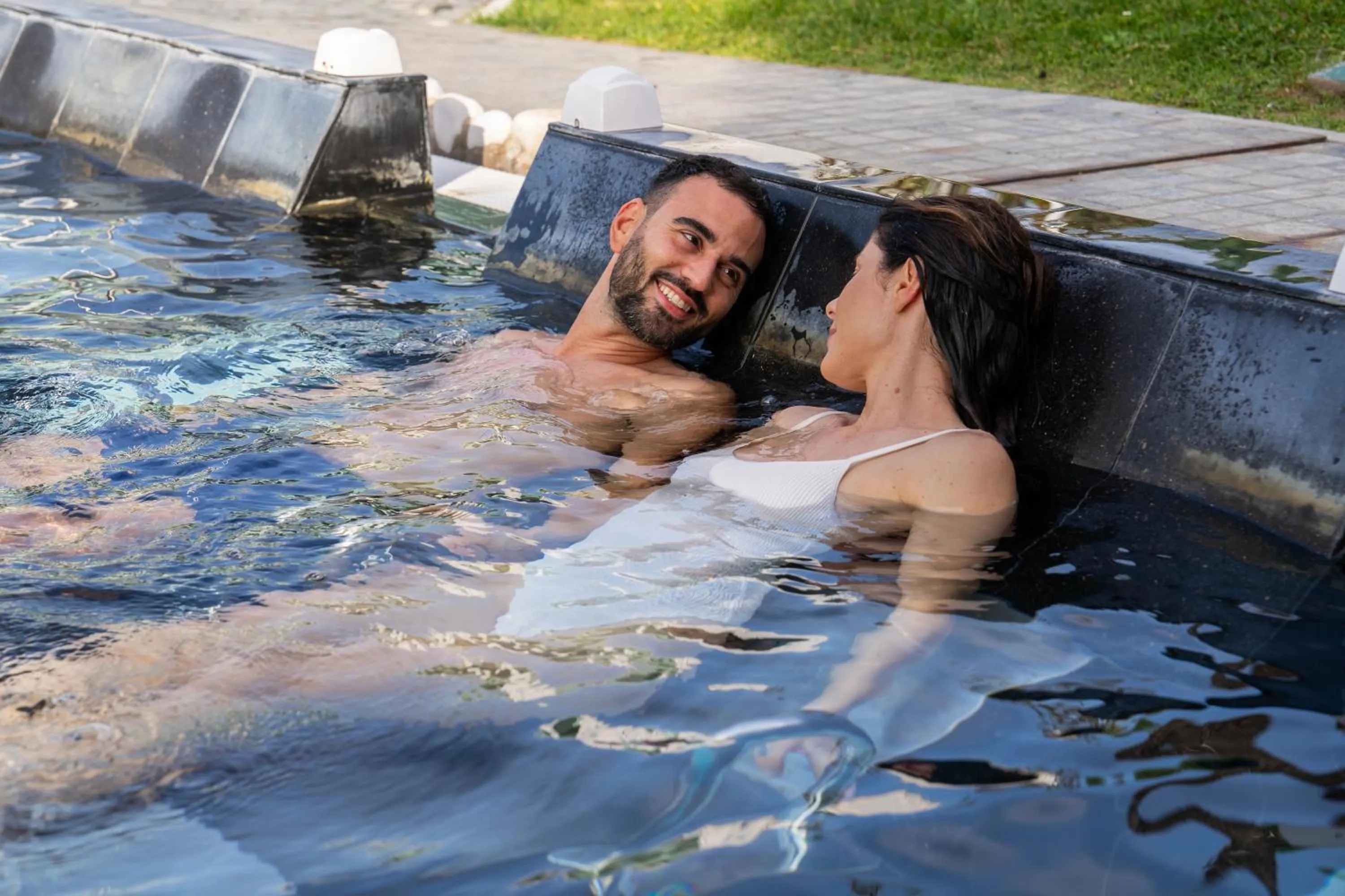 Swimming pool in Plaza Hotel Abano Terme