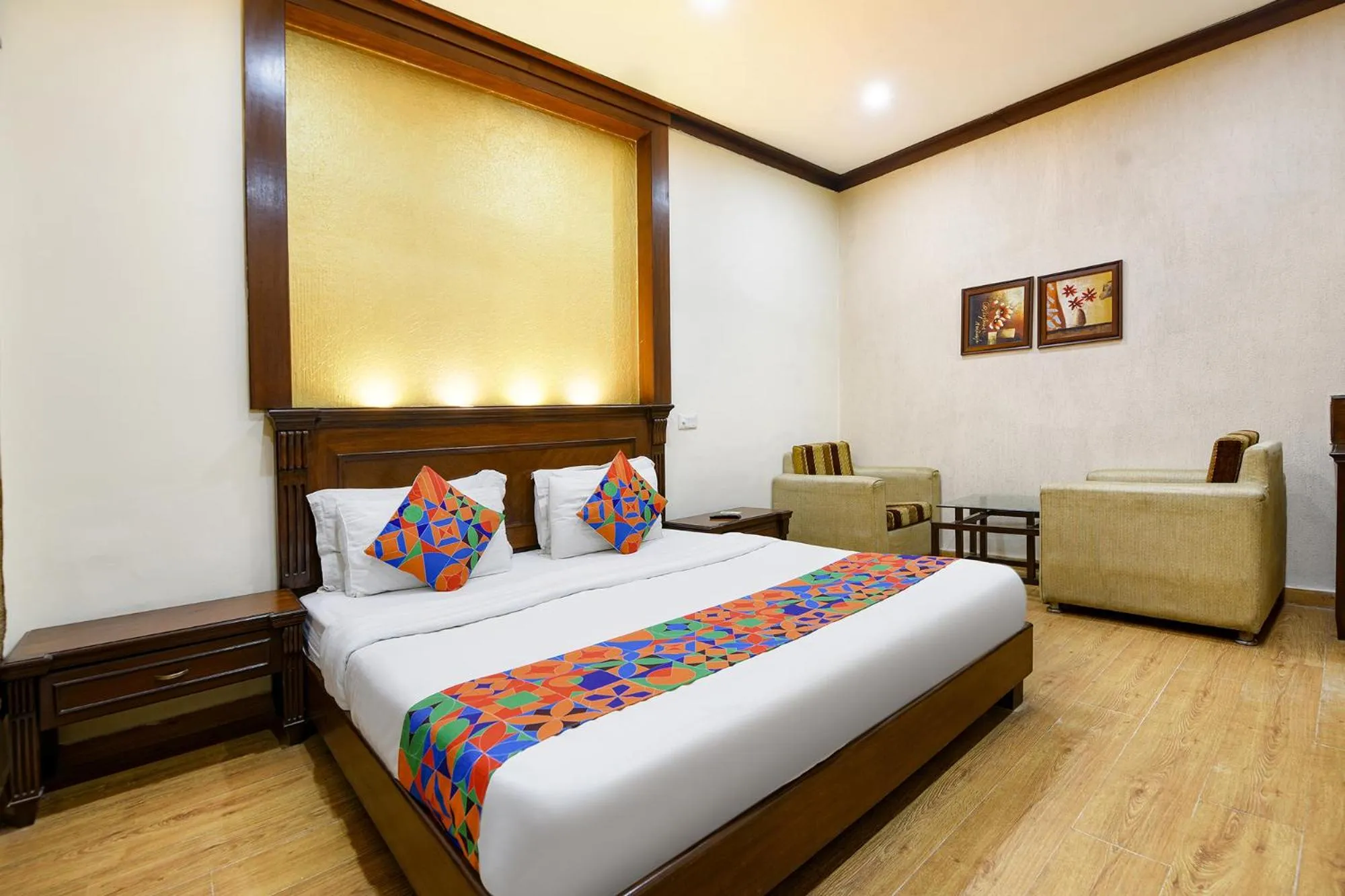 Bed in FabHotel Siris 18 - Aravali Biodiversity Park