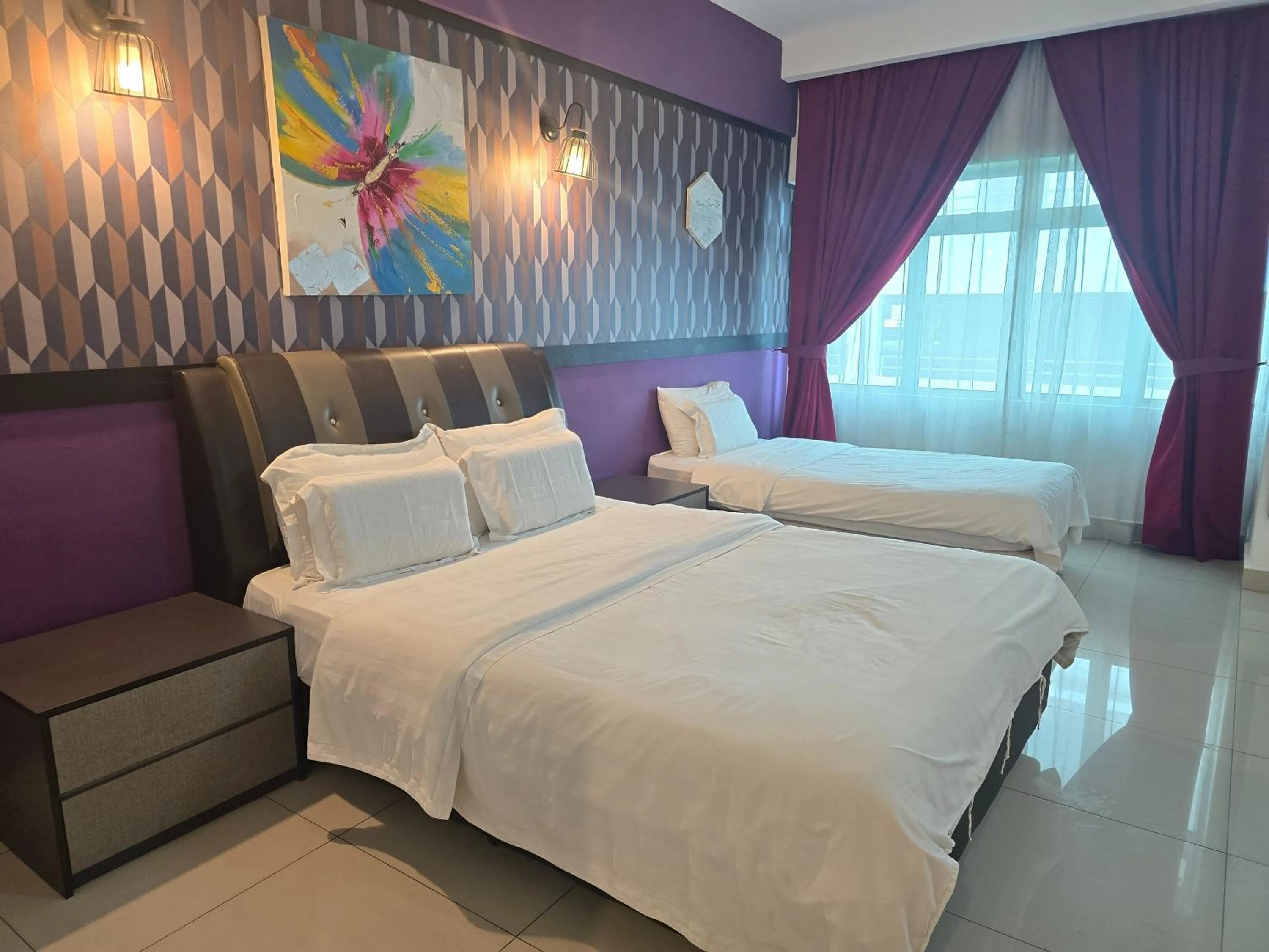 Bed in Aster+ Hotel Bukit Jalil