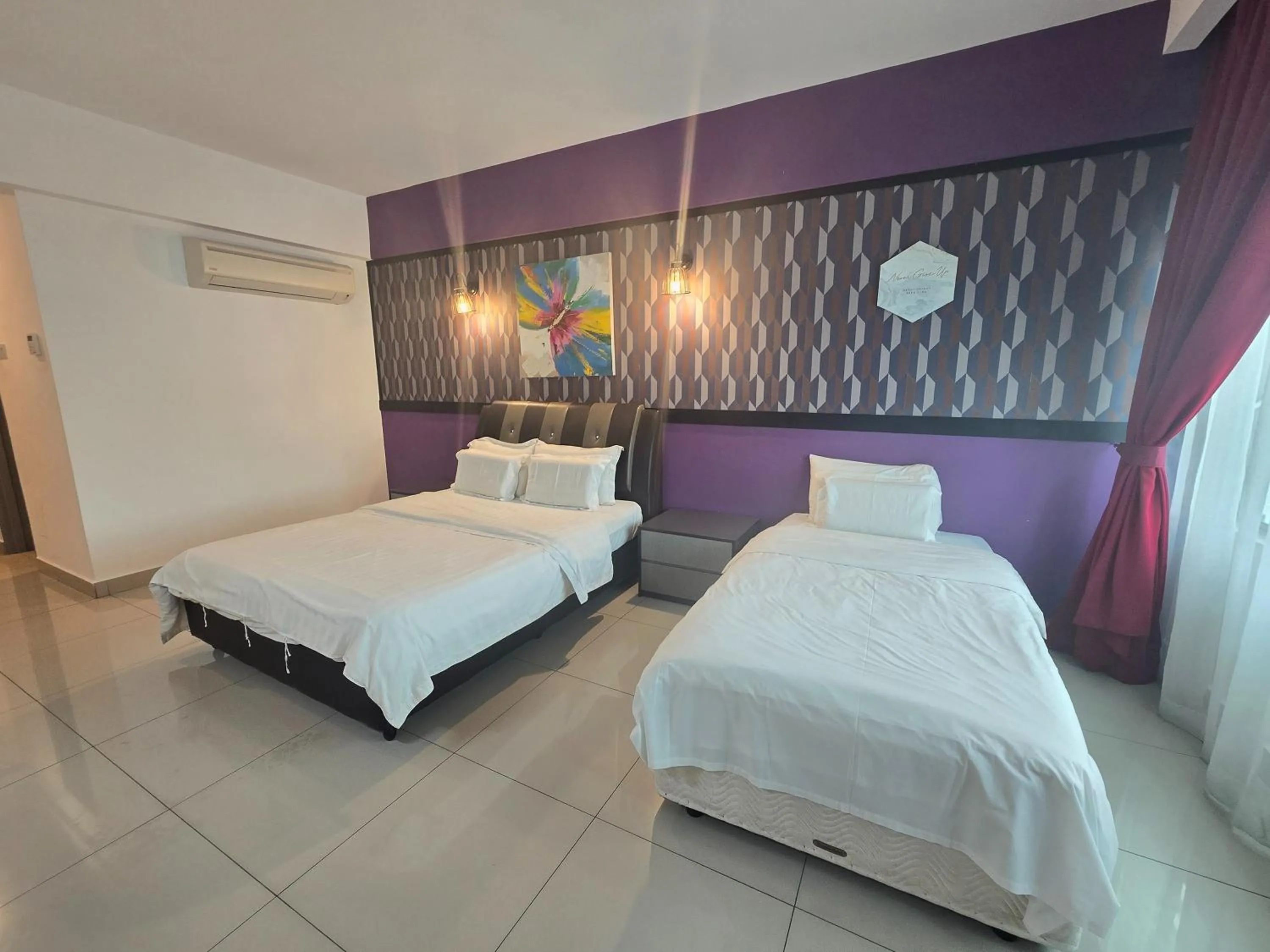 Bed in Aster+ Hotel Bukit Jalil