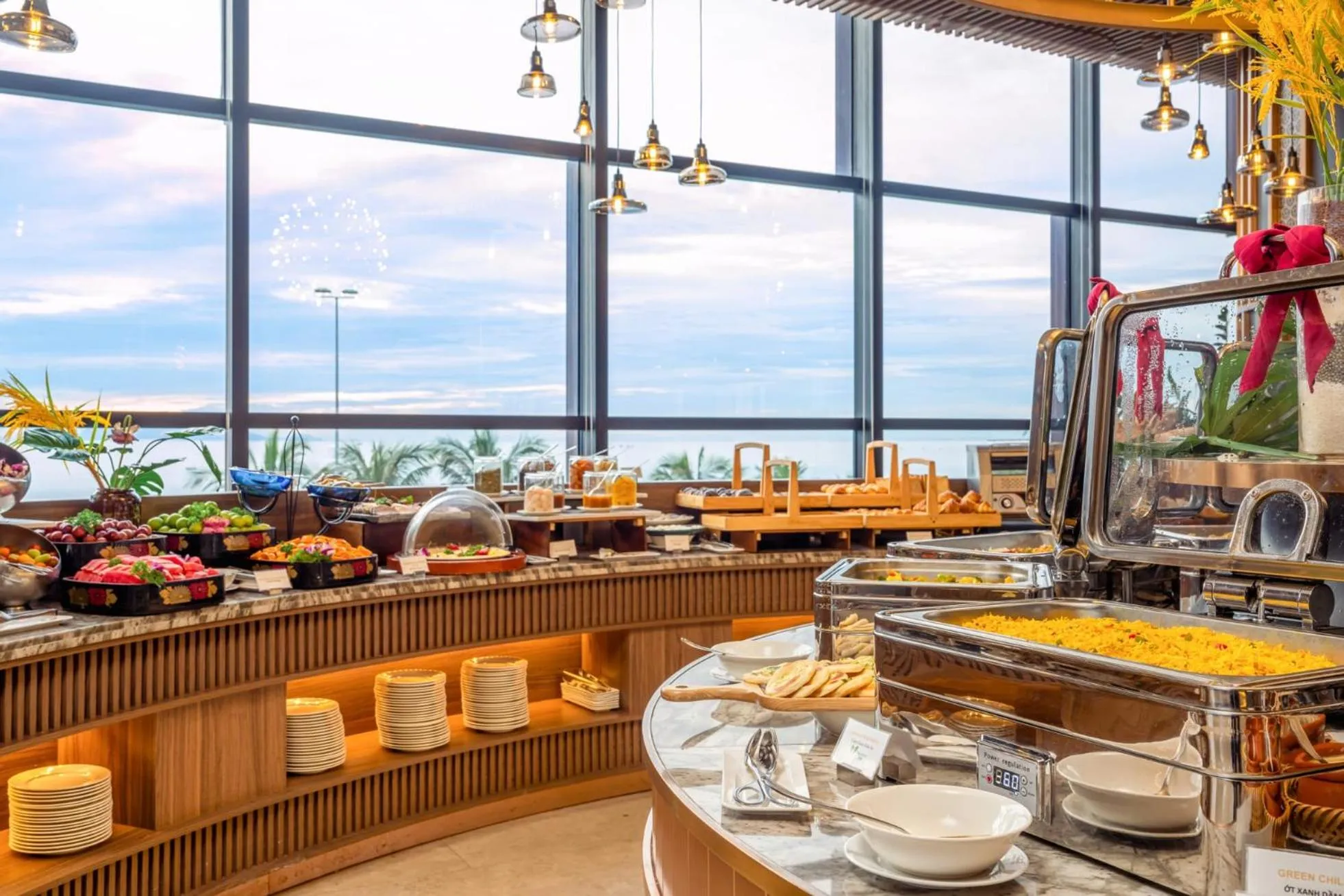 Buffet breakfast in Peninsula Hotel Danang