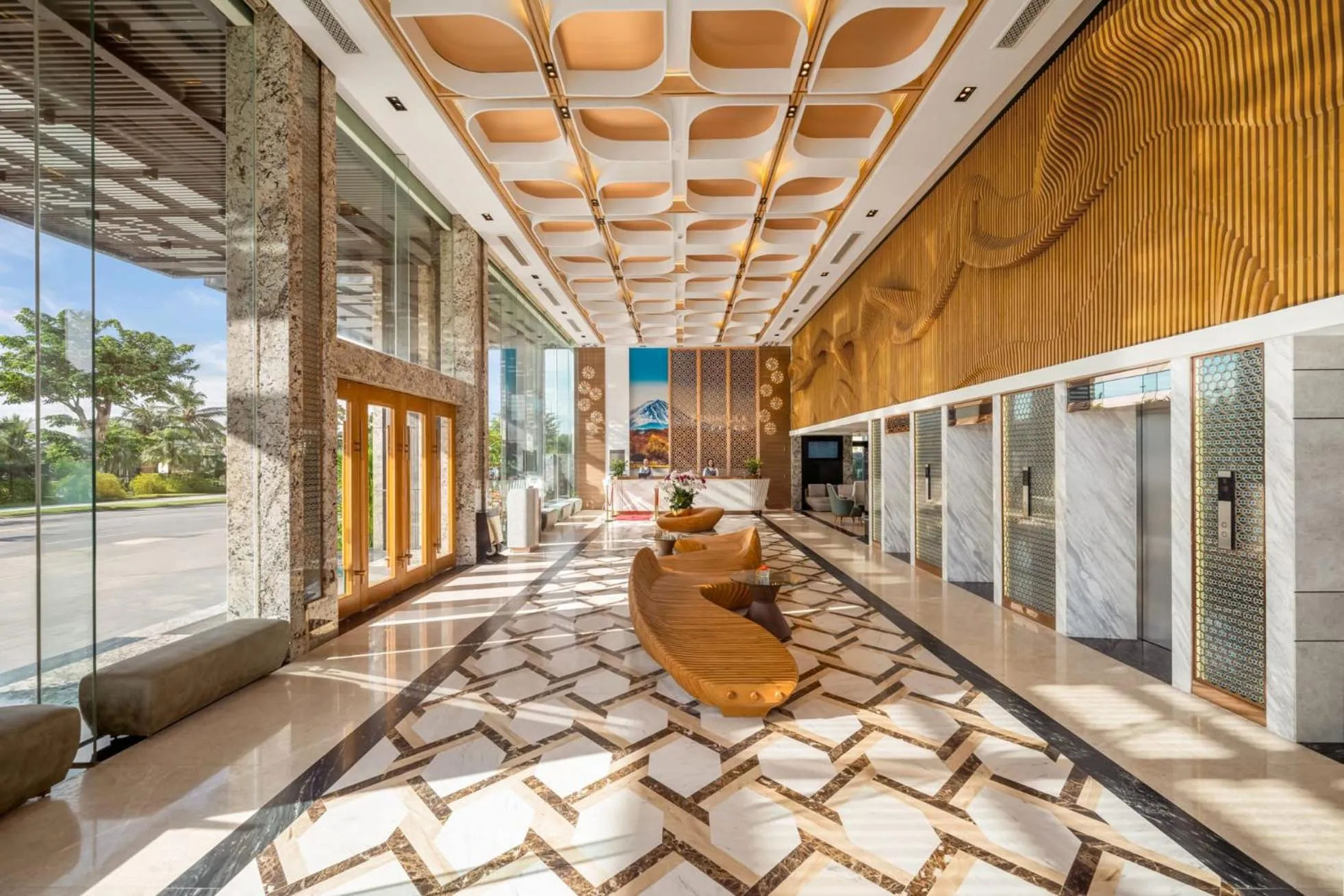 Lobby or reception in Peninsula Hotel Danang