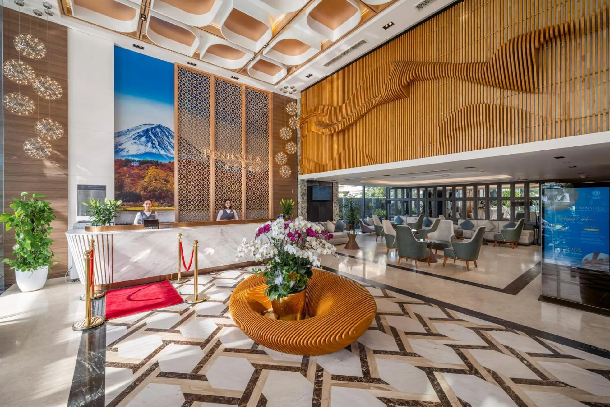 Lobby or reception in Peninsula Hotel Danang