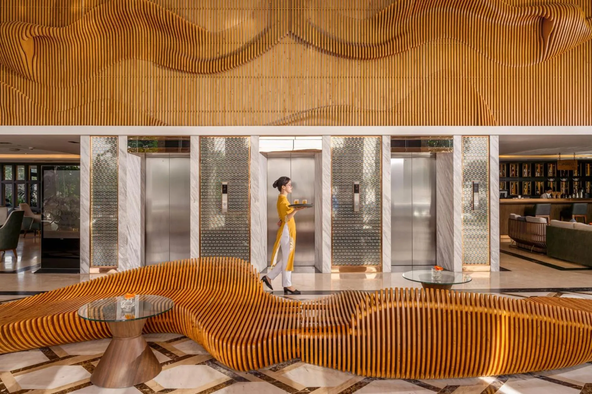 Lobby or reception in Peninsula Hotel Danang