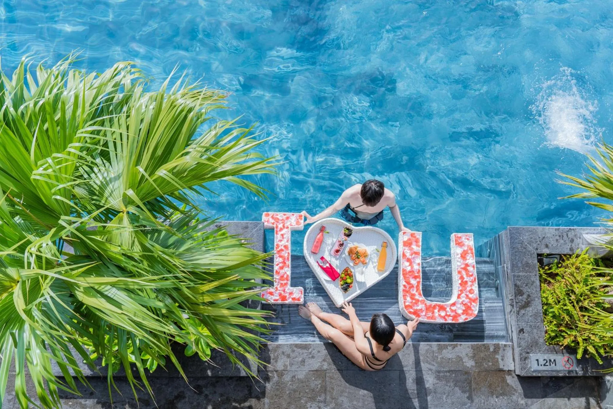 Pool view in Peninsula Hotel Danang