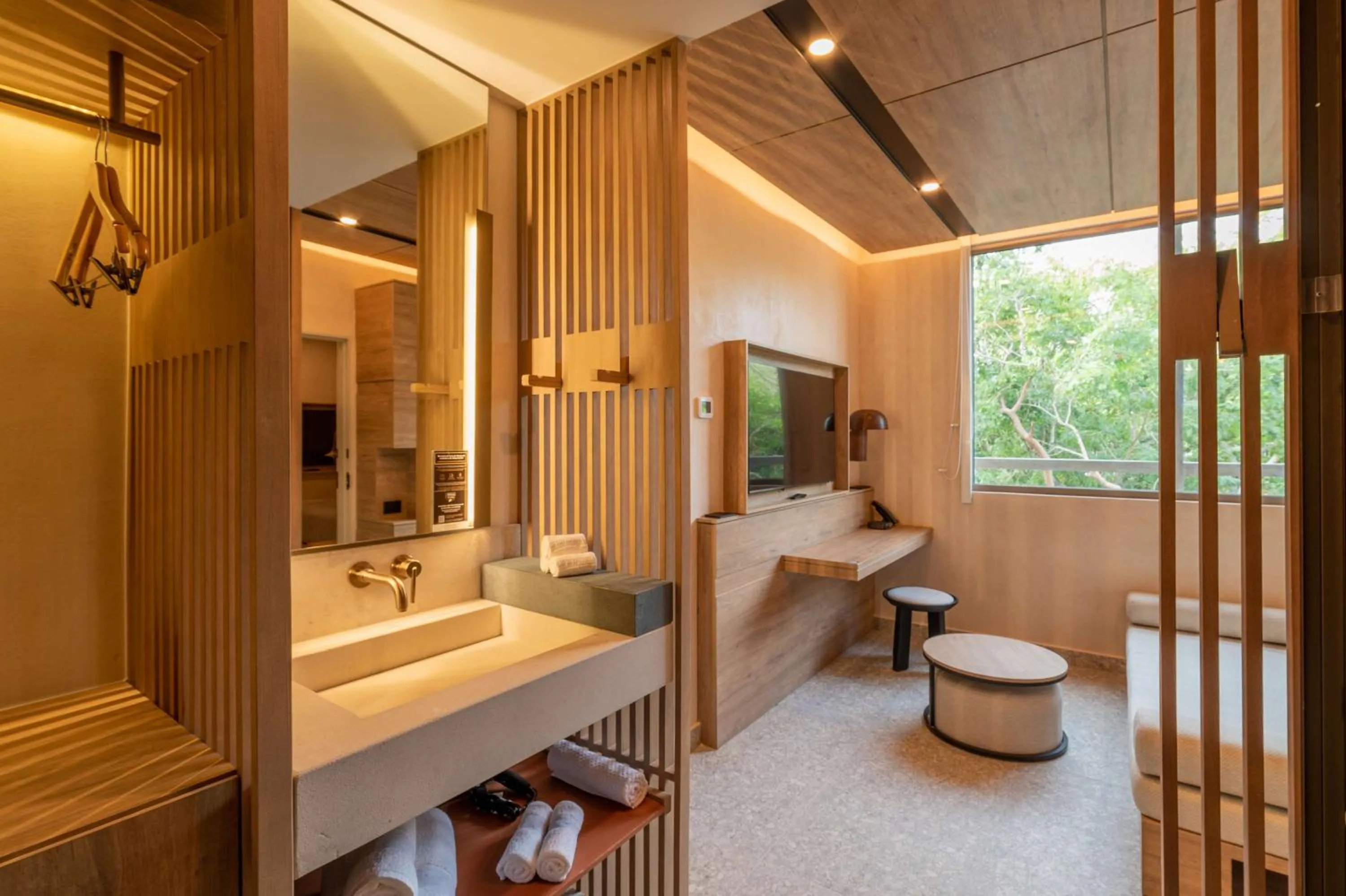 Living room in Motto By Hilton Tulum