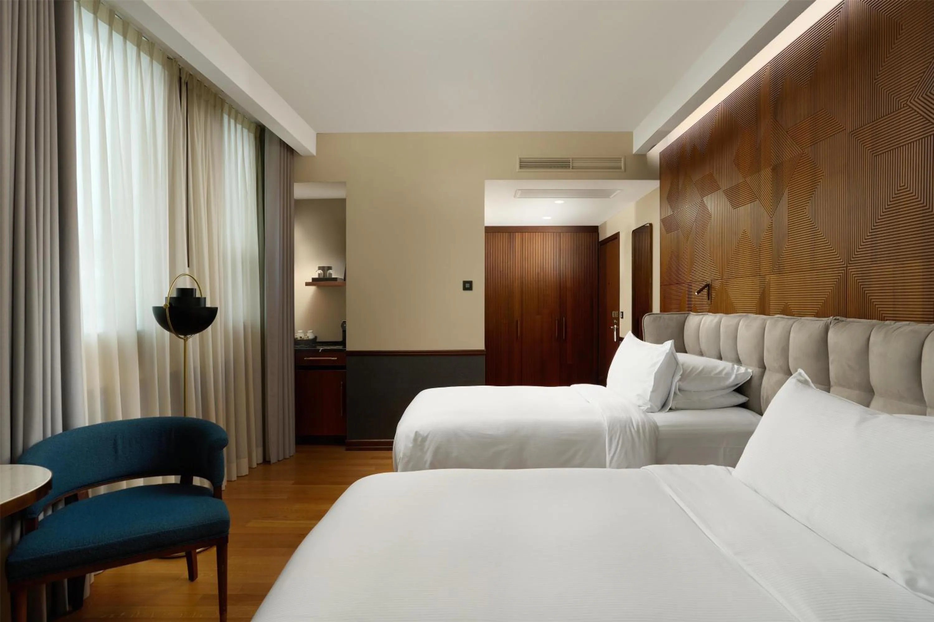 Bed in Iceland Parliament Hotel, Curio Collection By Hilton