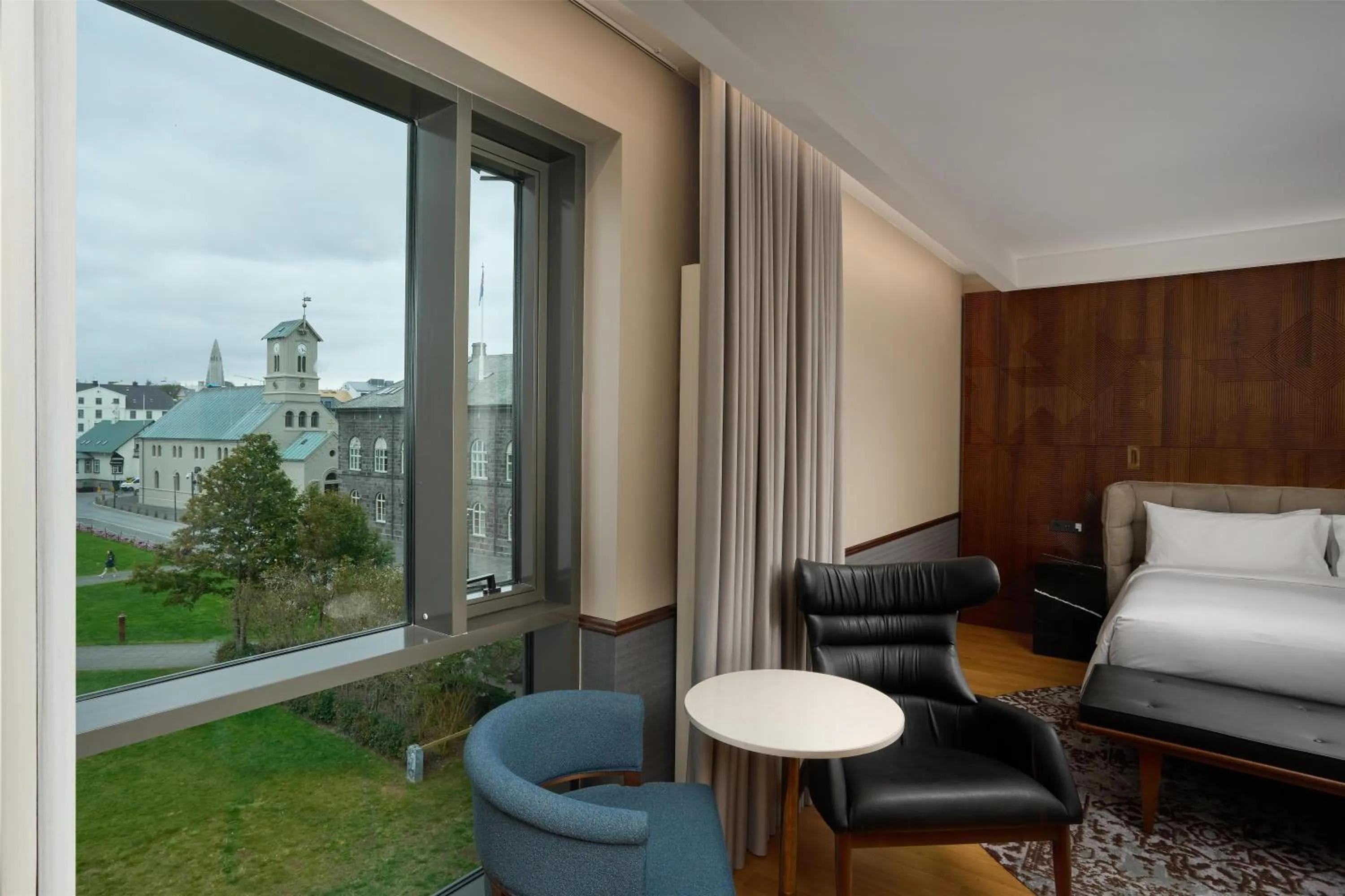 Bed in Iceland Parliament Hotel, Curio Collection By Hilton