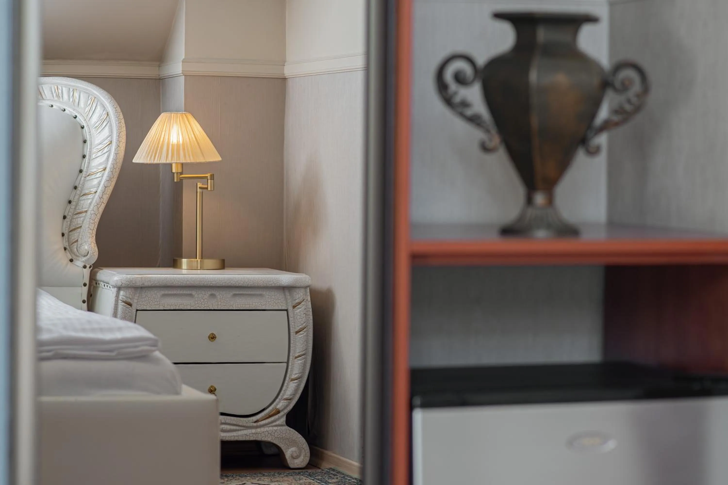 Bed in Moris Boutique Beach Hotel