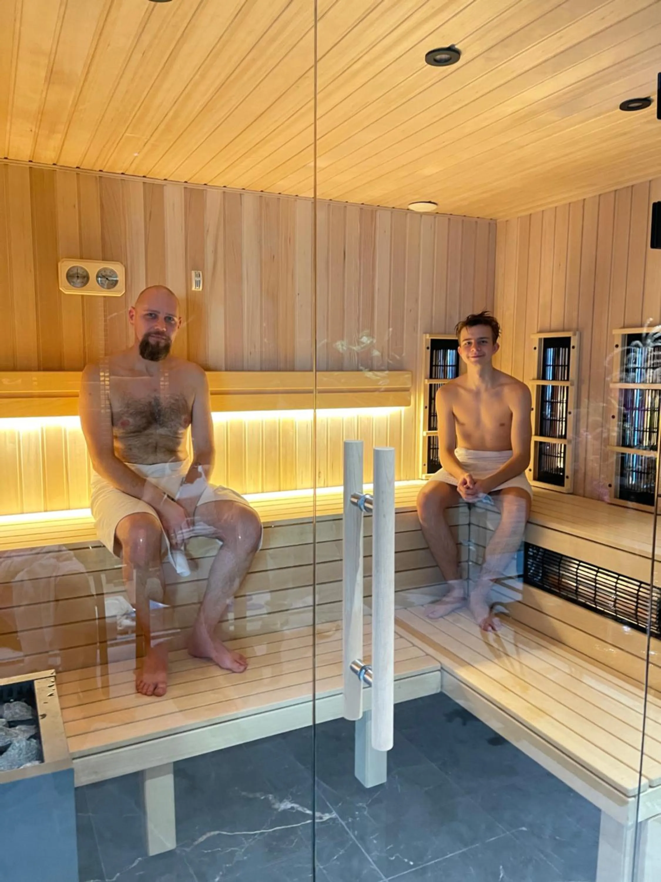 Sauna in Moris Boutique Beach Hotel