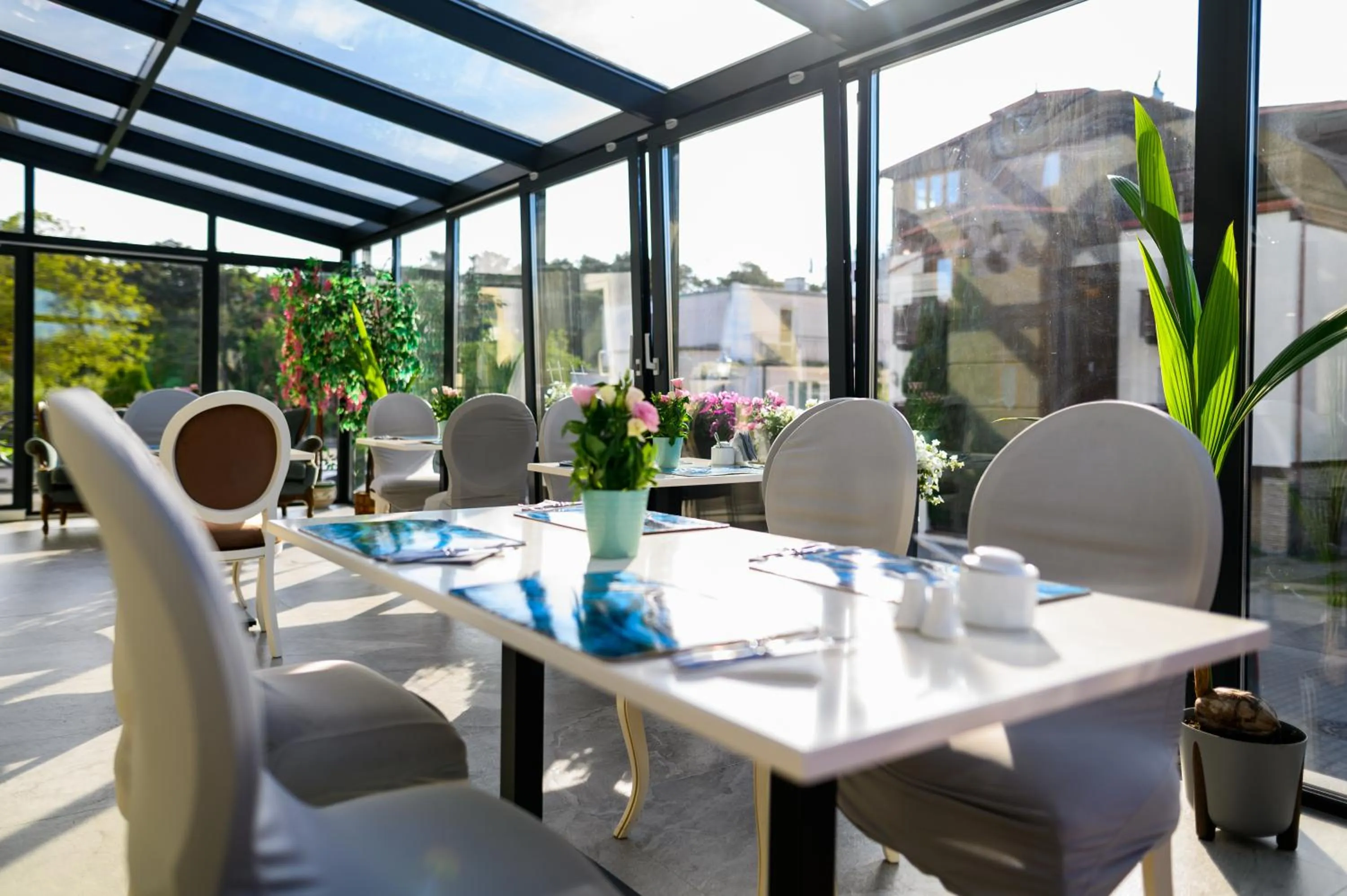 Patio in Moris Boutique Beach Hotel