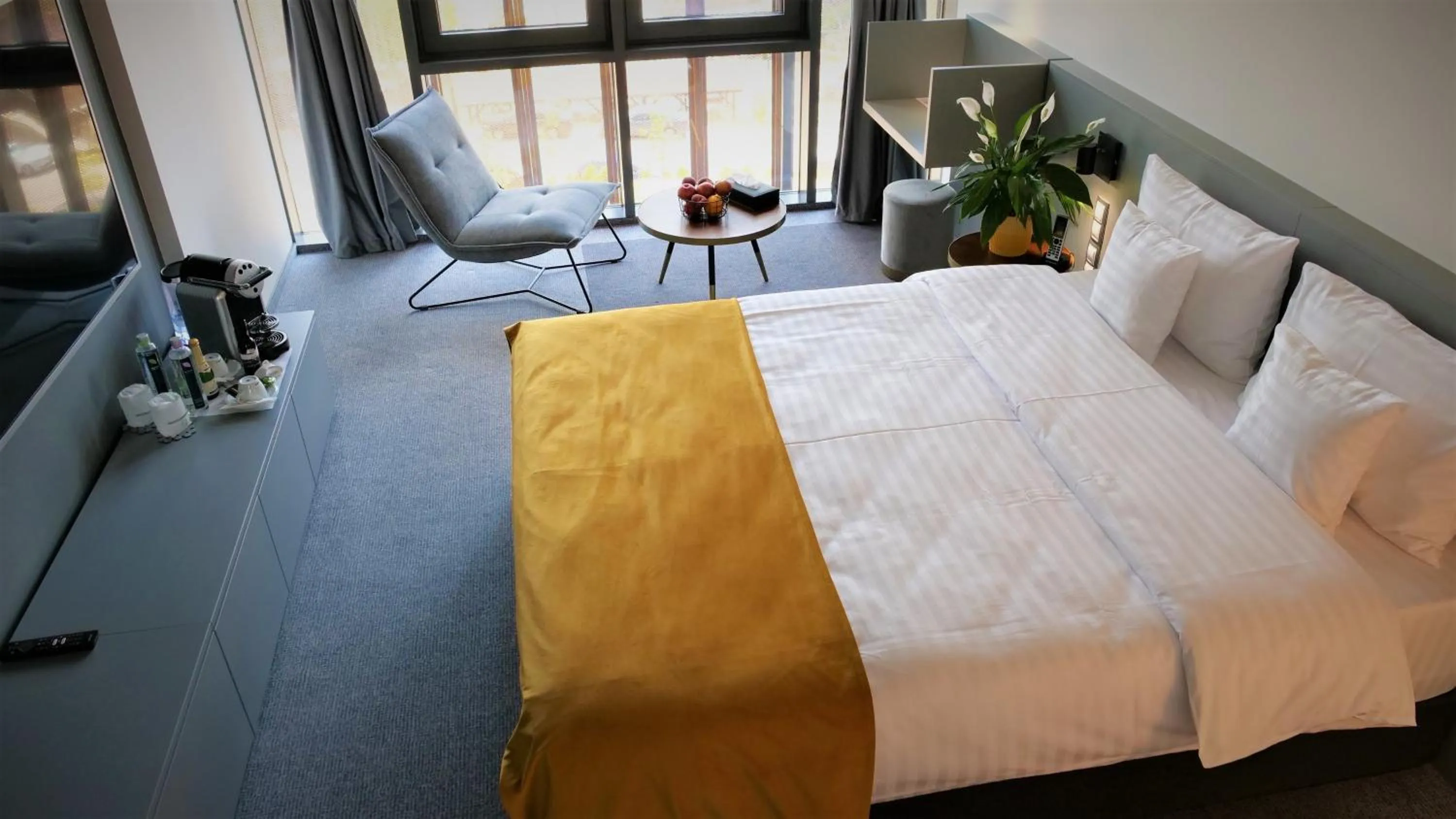 Bed in WERK Hotel & SPA