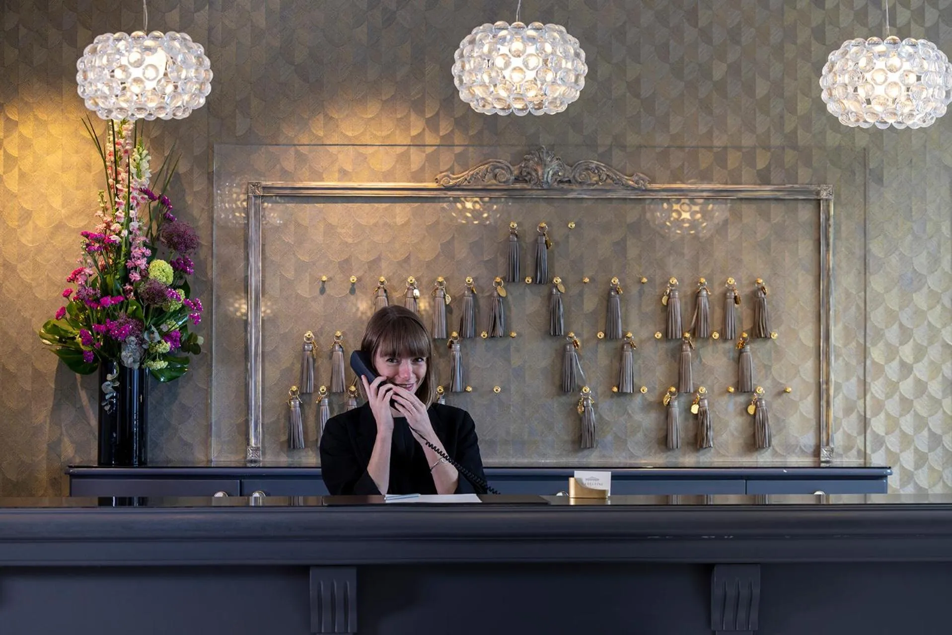 Lobby or reception in Hôtel Madeleine Plaza