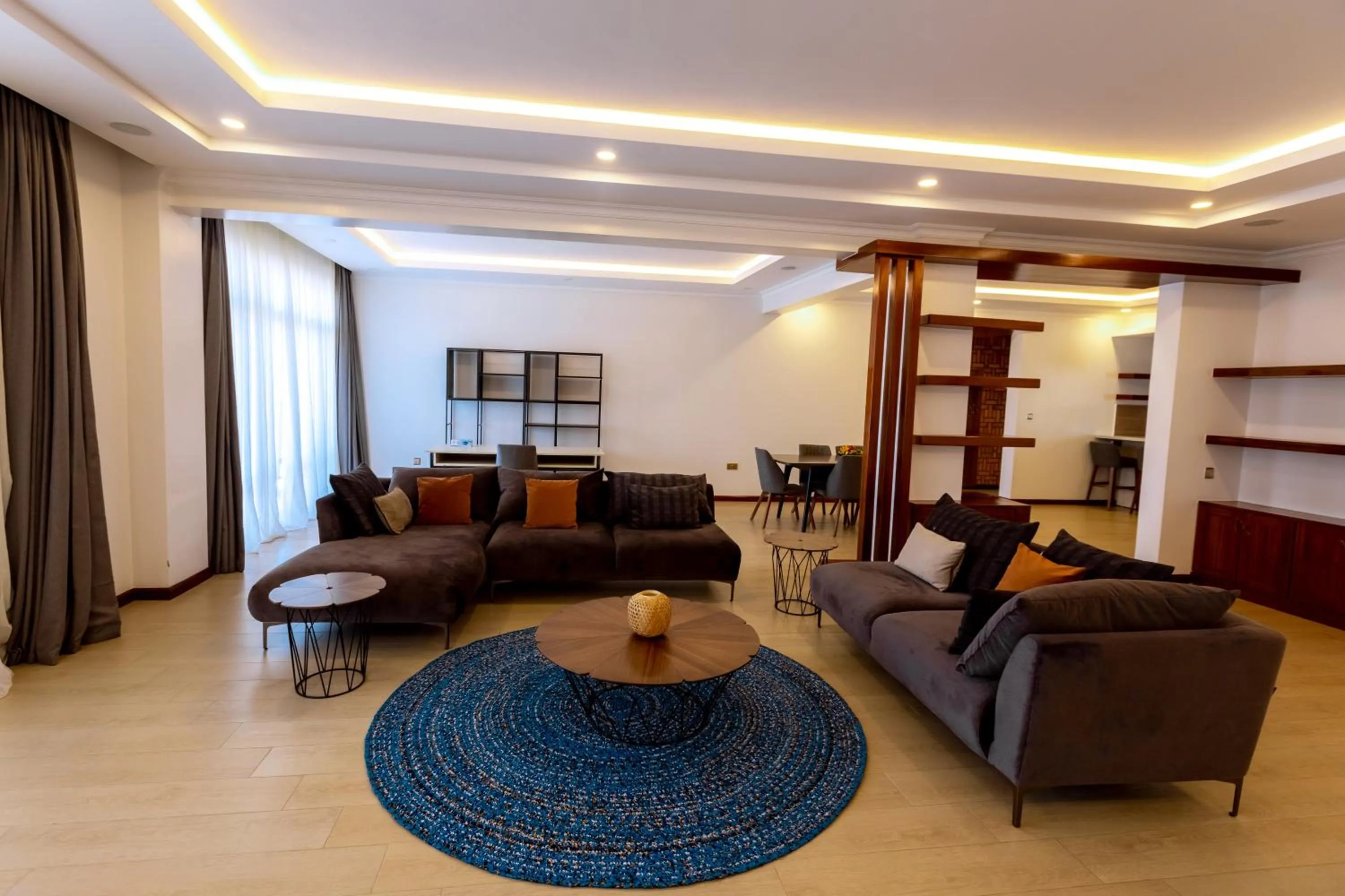 Living room in MAYA Residences Rwanda