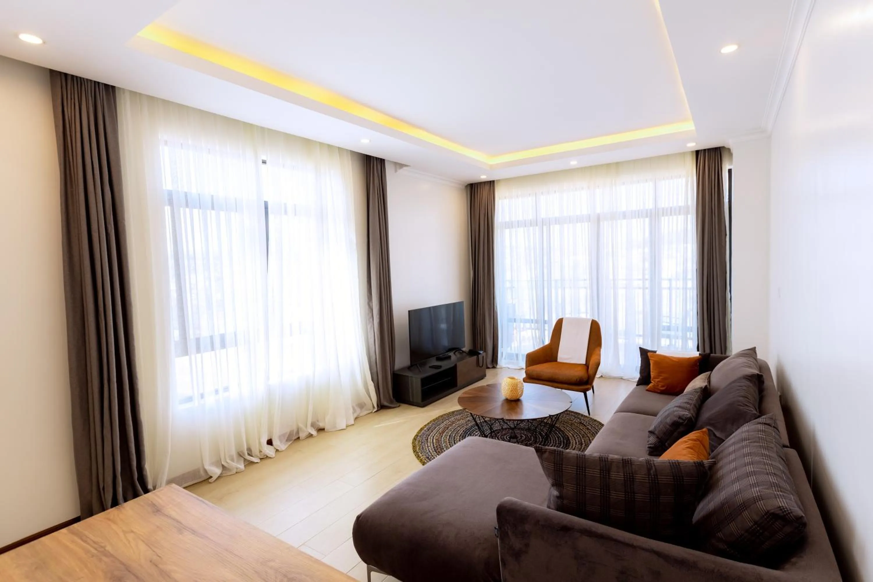 Living room in MAYA Residences Rwanda