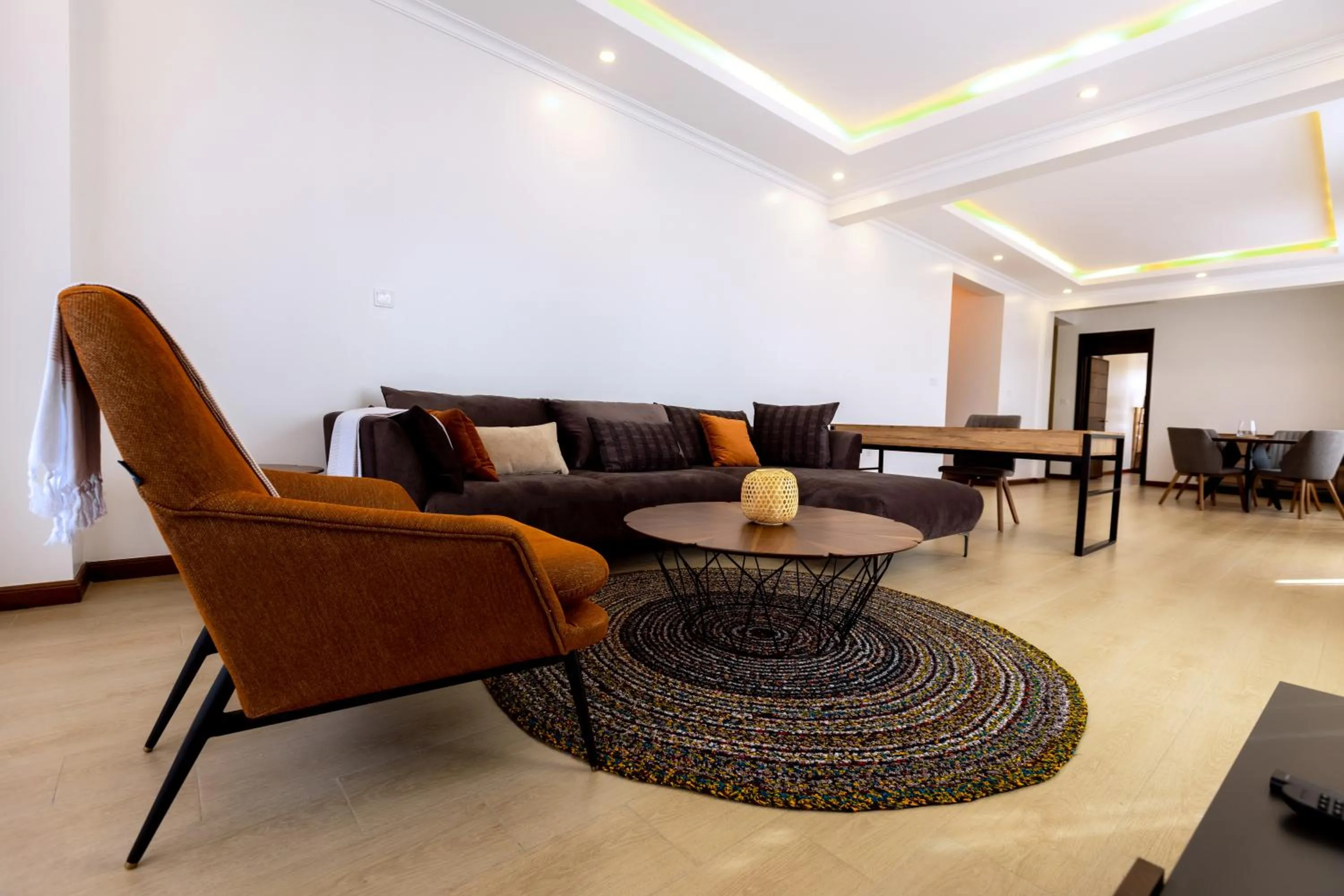Living room in MAYA Residences Rwanda