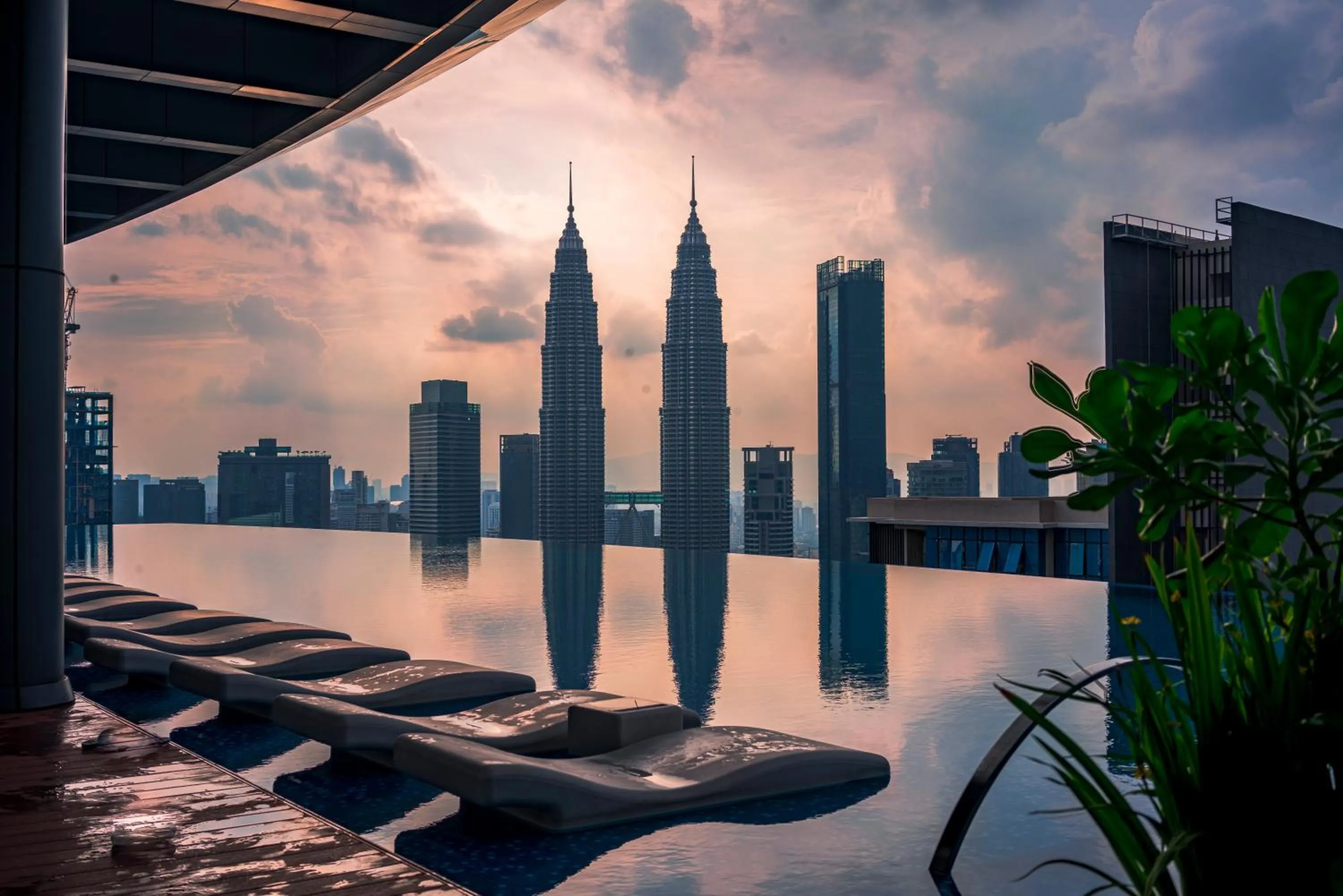 Pool view in Eaton Residence KLCC