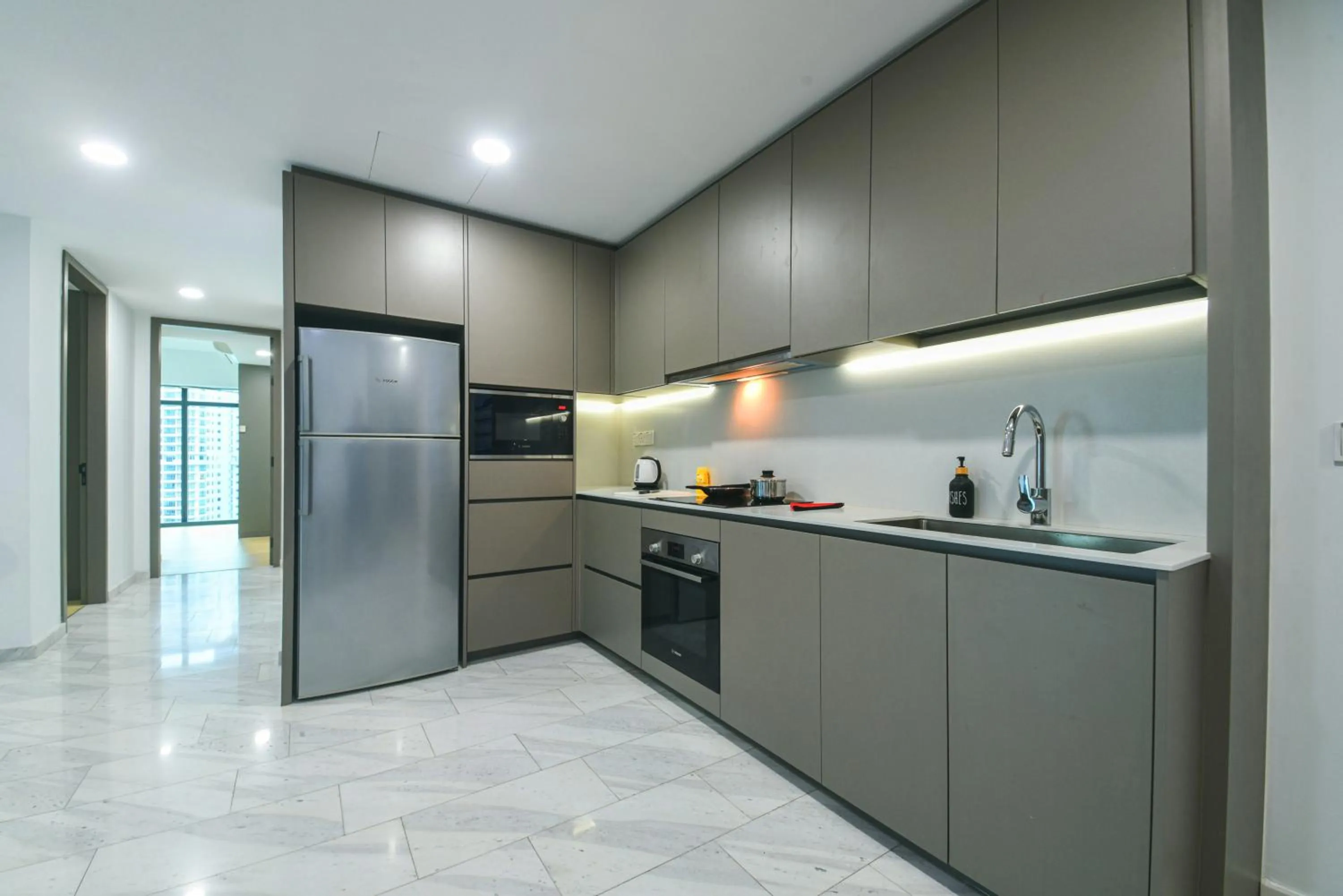 kitchen in Eaton Residence KLCC