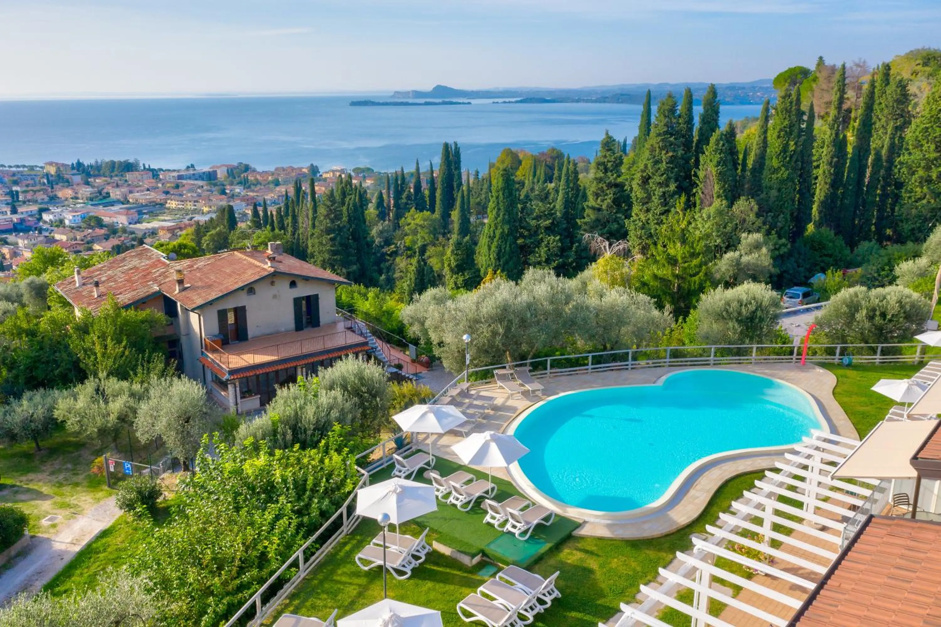 Bird's eye view in La Chioma di Berenice Garda Residence
