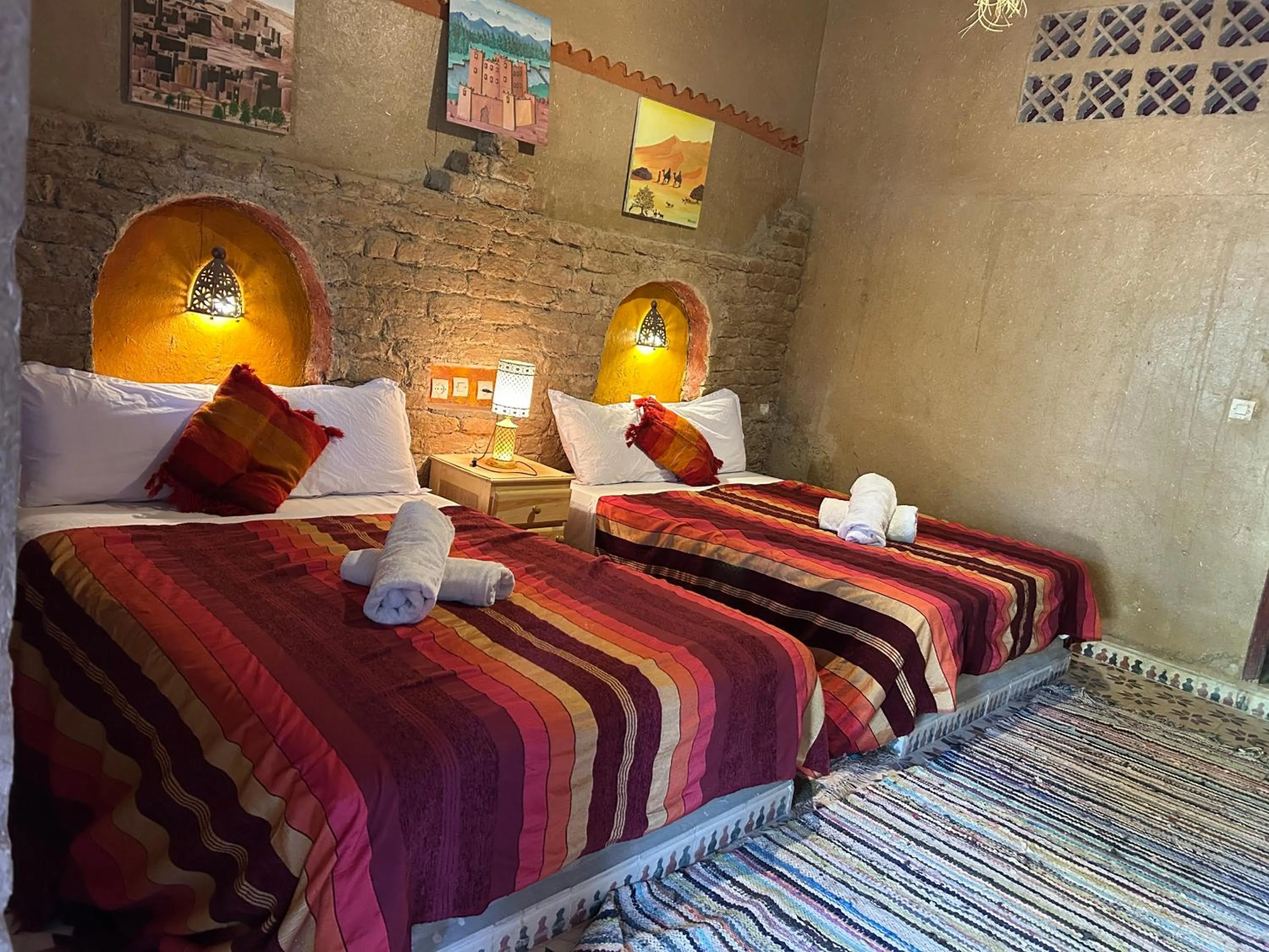 Bed in Hôtel Camping La Liberté