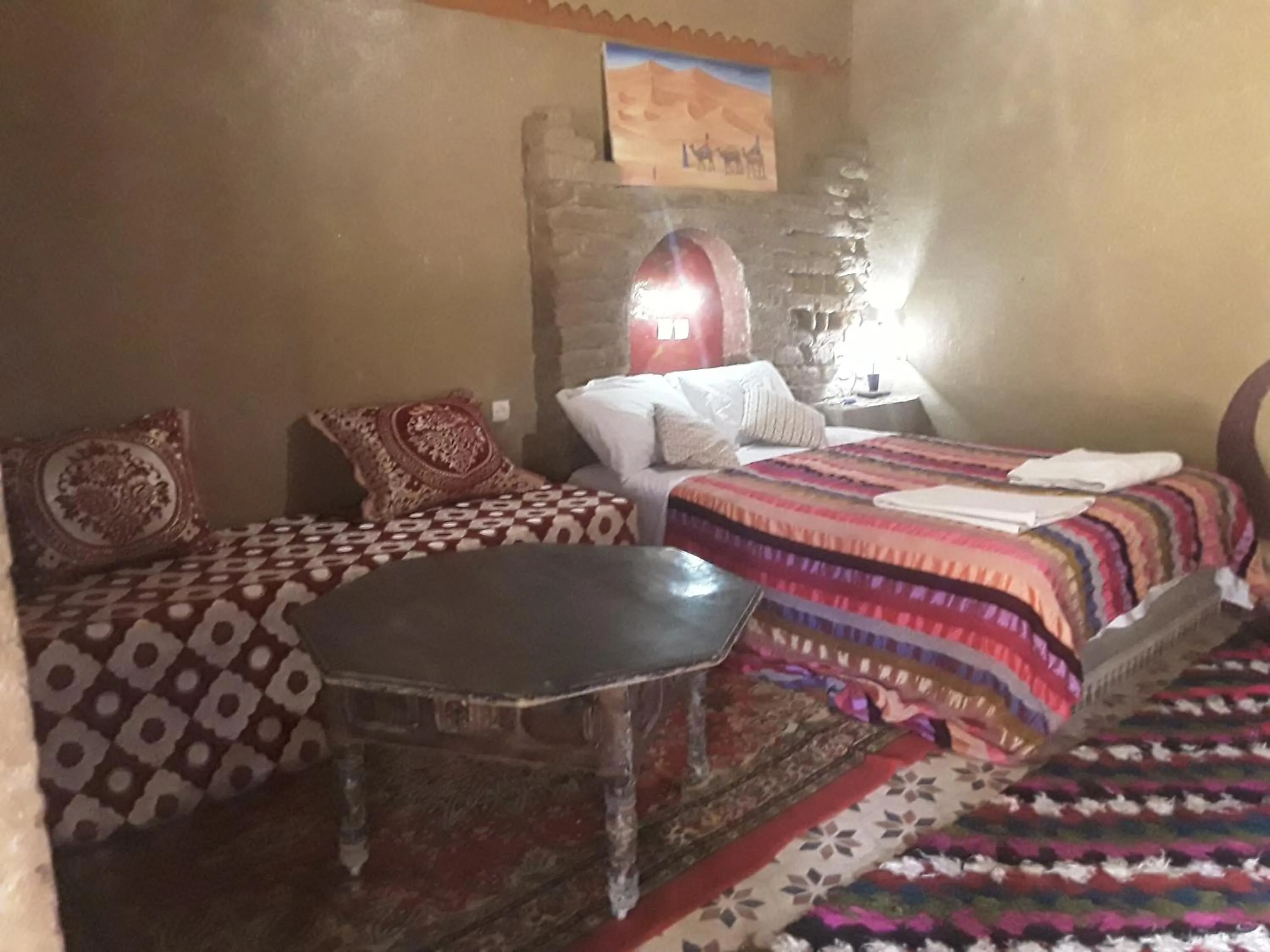 Bed in Hôtel Camping La Liberté