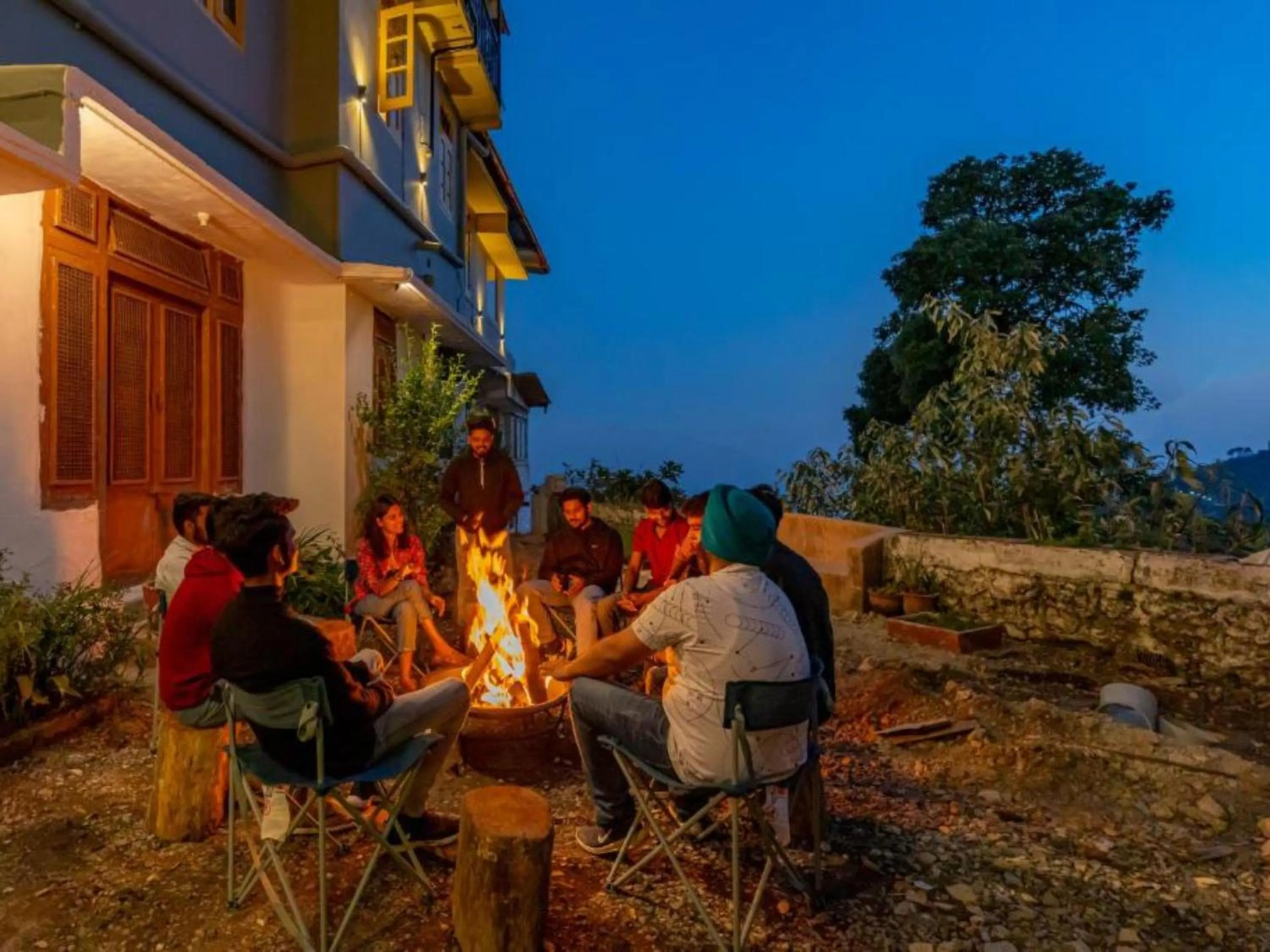 Patio in The Hosteller Mussoorie, Mall Road