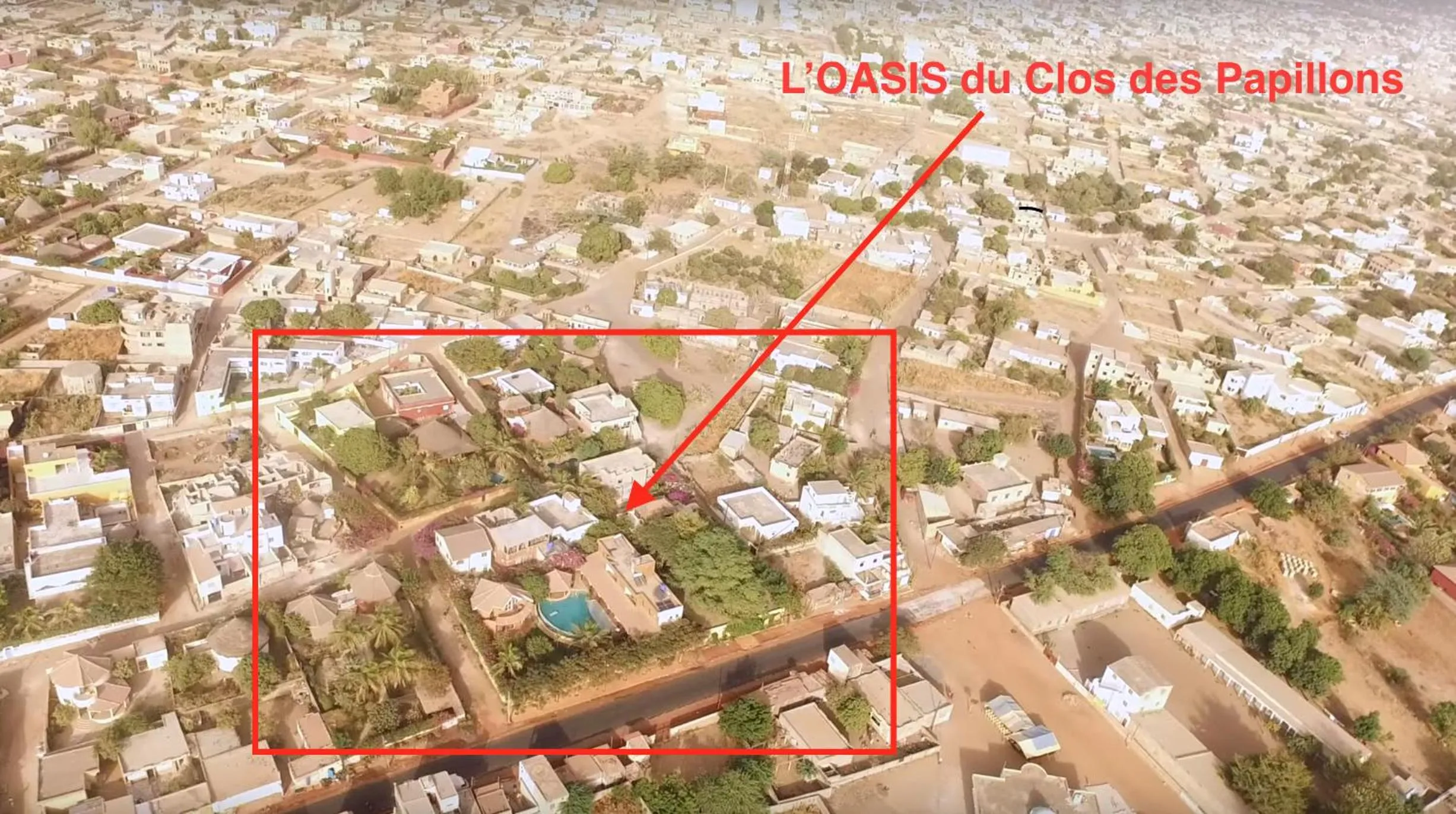 Bird's eye view in HOTEL Le Clos Des Papillons