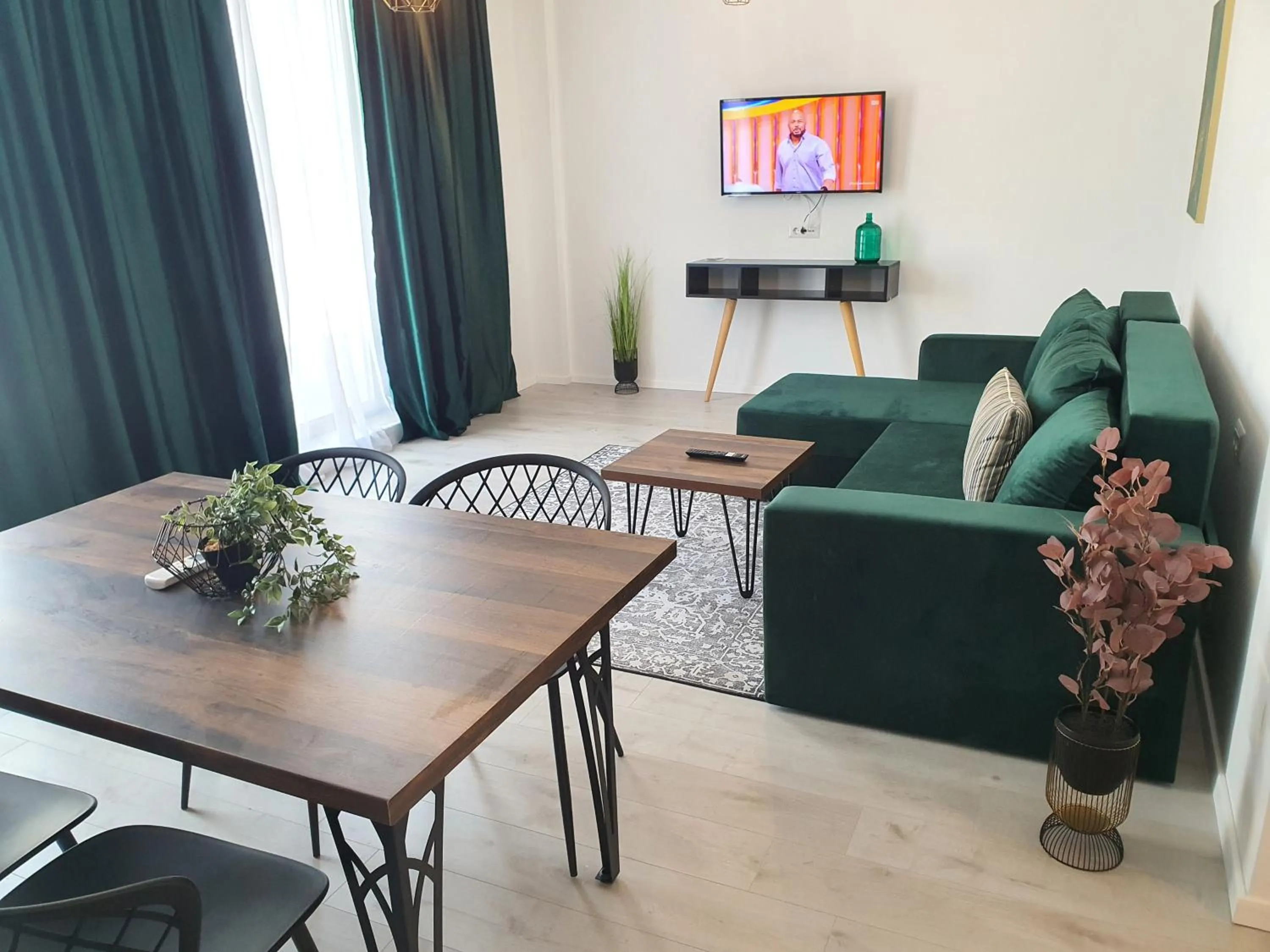 Seating area in Grey Residence Apartments