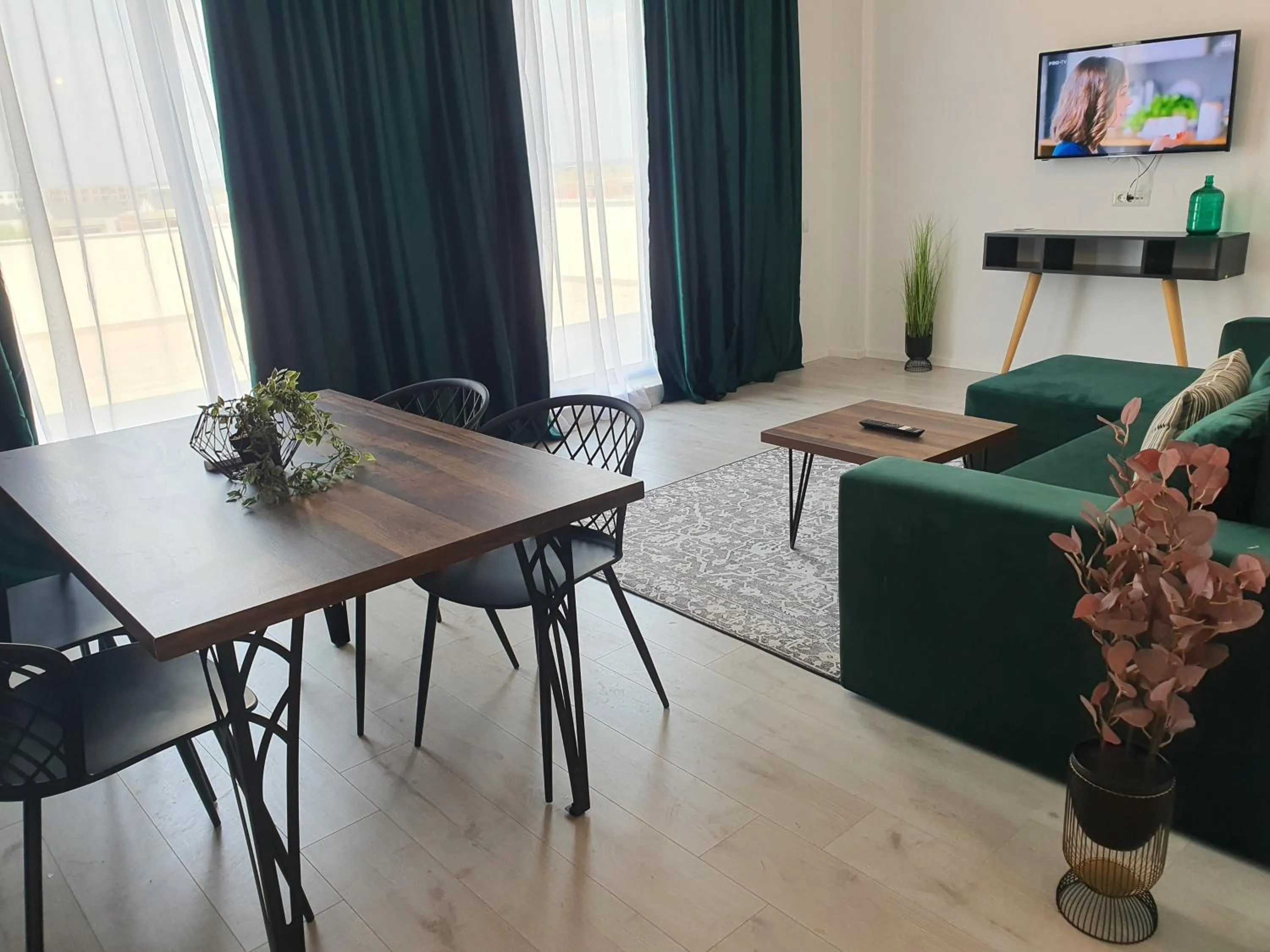 Living room in Grey Residence Apartments
