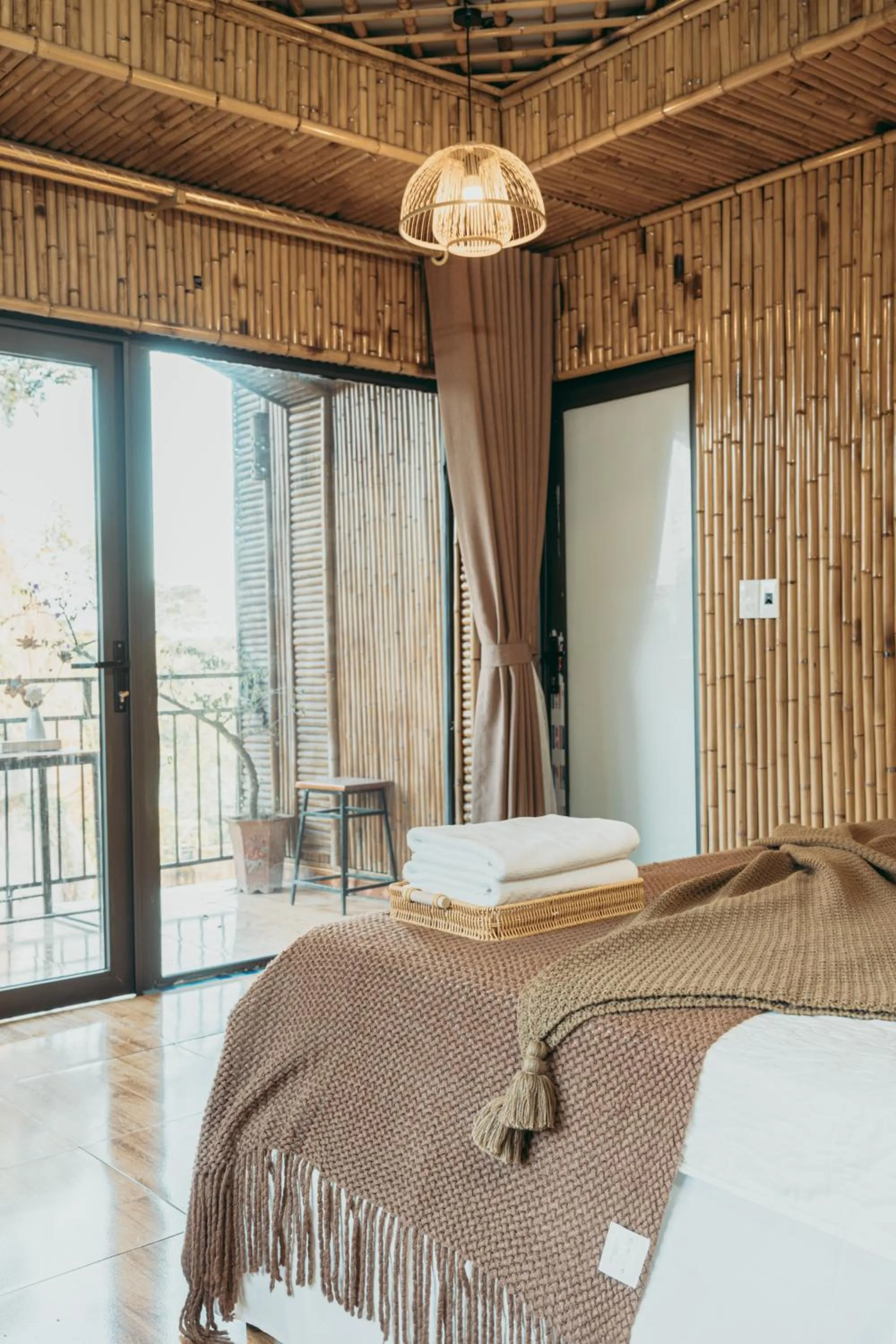 Bed in Bamboo Hill Villa