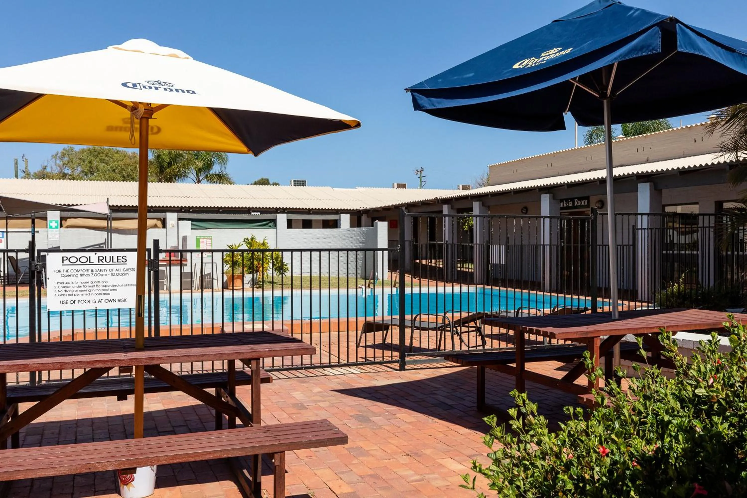 Patio in Nightcap at Wintersun Hotel